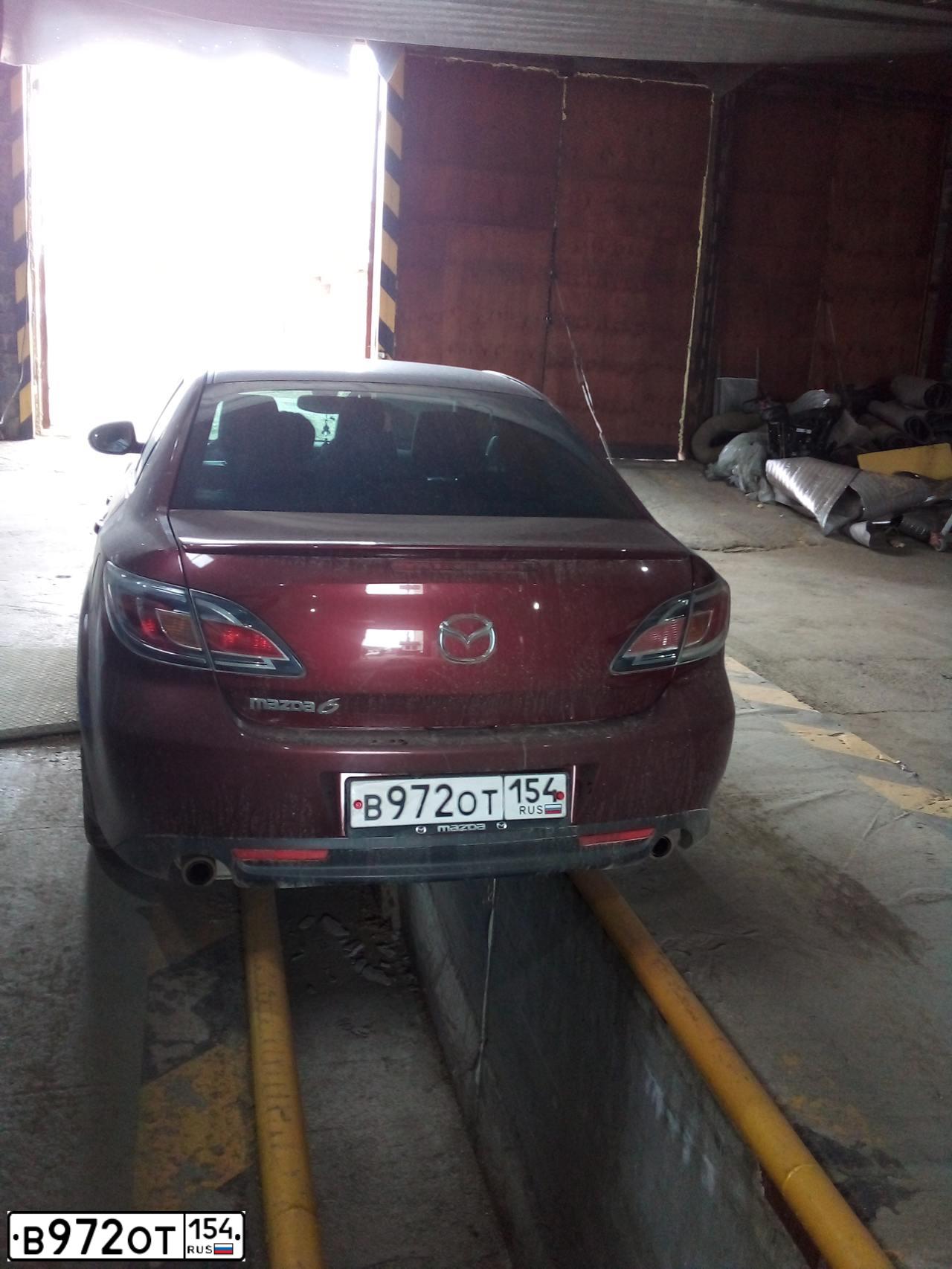 Фото автомобиля MAZDA 6, 2012 — госномер В972ОТ154. Цвет: КРАСНЫЙ