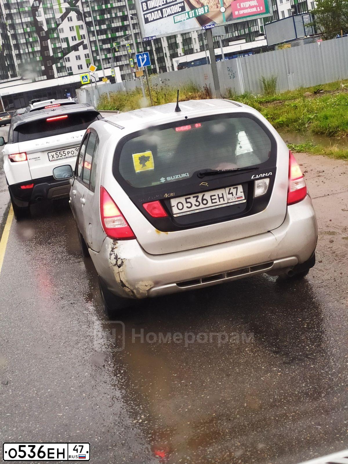 Фото автомобиля SUZUKI LIANA, 2002 — госномер К950СУ147
