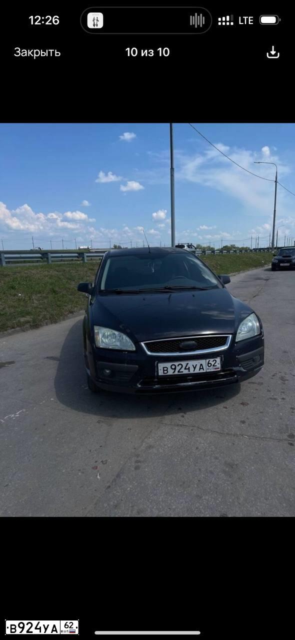 Фото автомобиля FORD FOCUS, 2007 — госномер В924УА62. Цвет: ТЕМНО-СИНИЙ