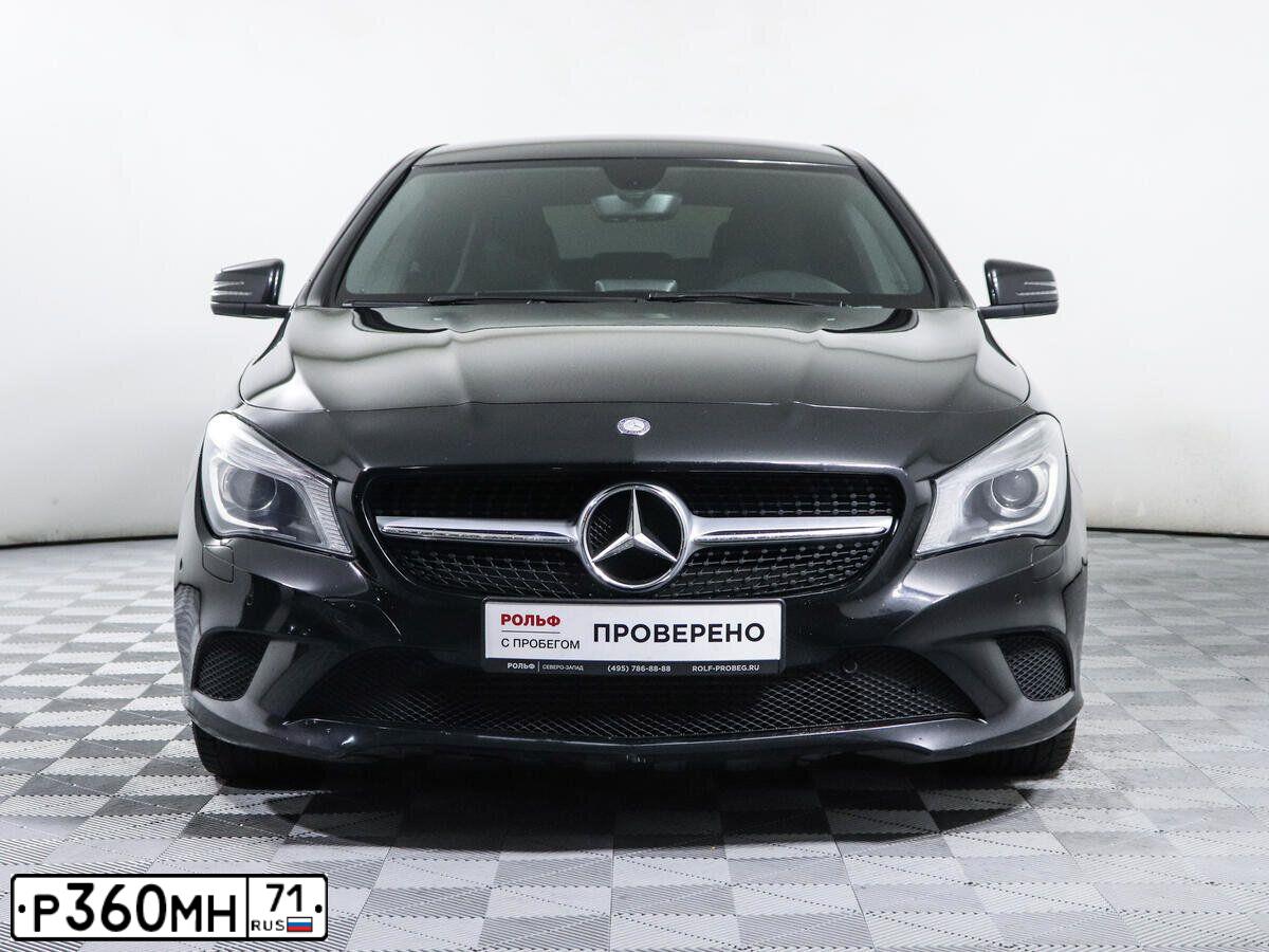 Фото автомобиля MERCEDES CLA-KLASSE, 2014 — госномер О156СЕ196. Цвет: ЧЕРНЫЙ