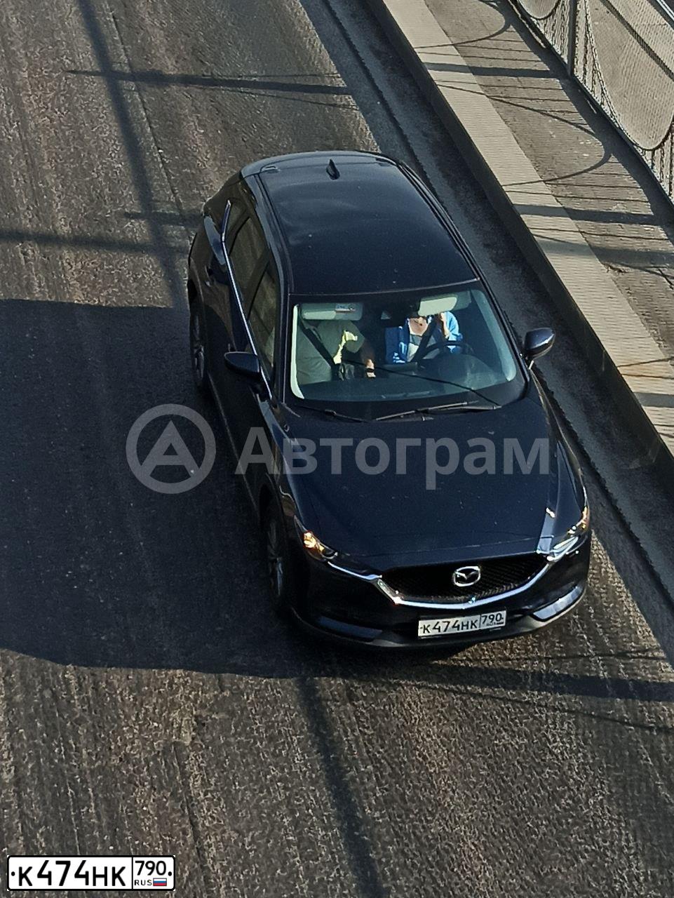 Фото автомобиля MAZDA CX-5, 2020 — госномер К474НК790. Цвет: синий