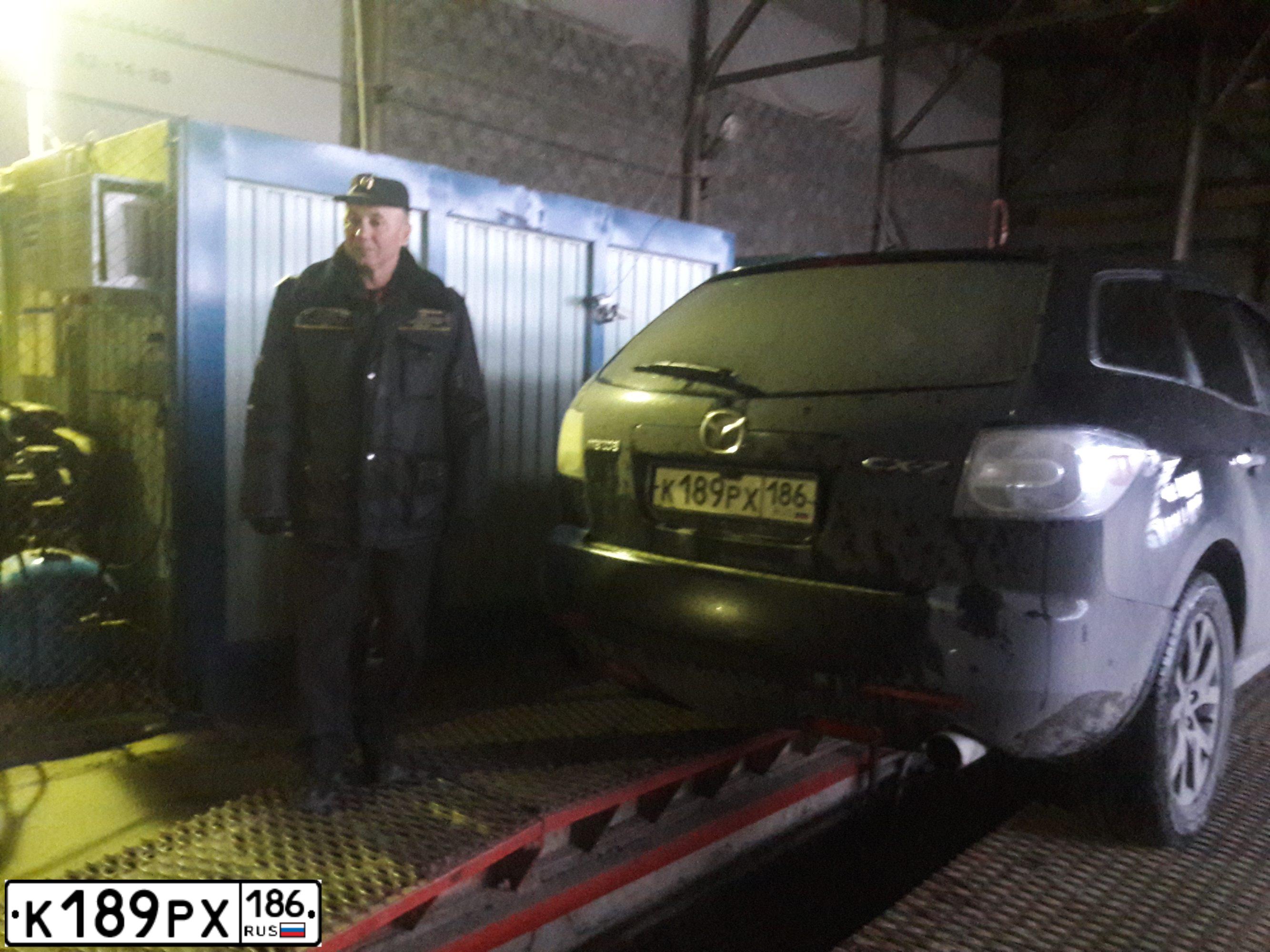 Фото автомобиля MAZDA CX-7, 2008 — госномер Н001ЕЕ72. Цвет: ЧЕРНЫЙ