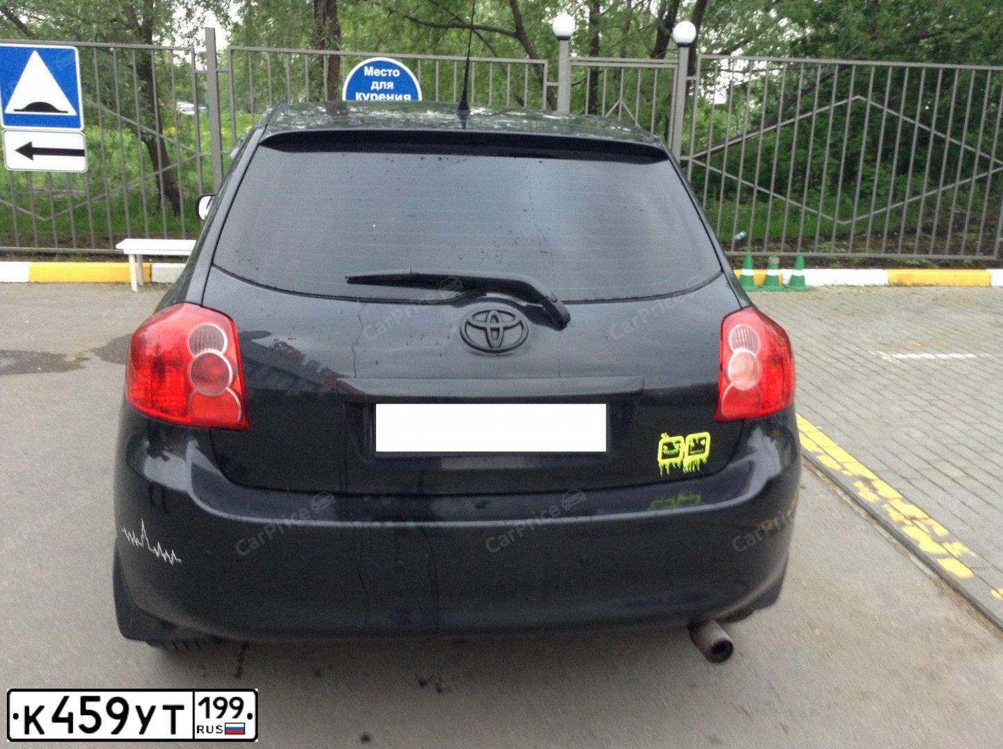 Фото автомобиля TOYOTA AURIS, 2009 — госномер Е220ХМ193. Цвет: ЧЕРНЫЙ