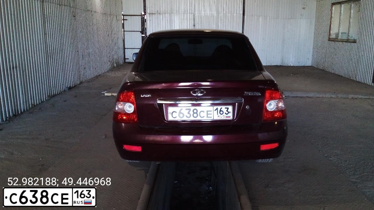 Фото автомобиля LADA 2170 PRIORA, 2008 — госномер С638СЕ163. Цвет: ТЕМНО-ВИШНЕВЫЙ
