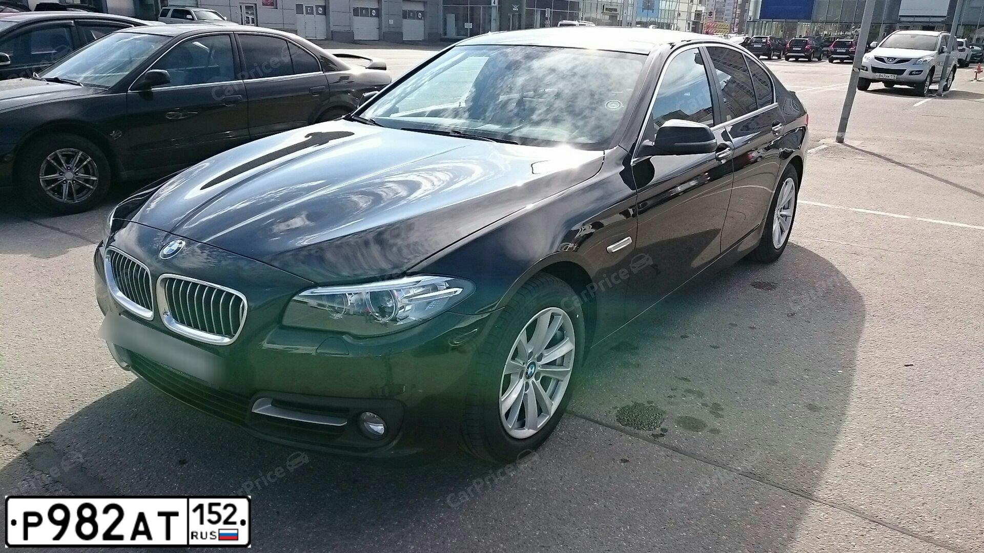 Фото автомобиля BMW SERIE 5, 2016 — госномер Н424КТ21. Цвет: ЧЕРНЫЙ