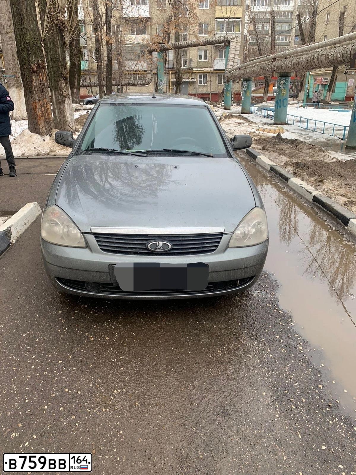 Фото автомобиля LADA 2170 PRIORA, 2011 — госномер В759ВВ164. Цвет: СРЕДНИЙ СЕРО-ЗЕЛЕНЫЙ МЕТ