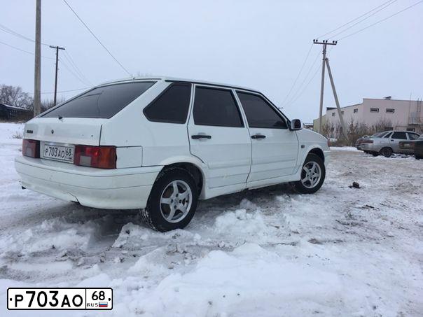 Фото автомобиля LADA 2114 SAMARA, 2012 — госномер С555КО34. Цвет: Белый