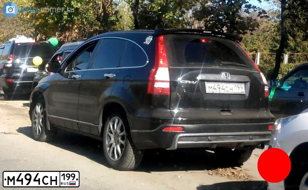 Фото автомобиля HONDA CR-V, 2008 — госномер М494СН199