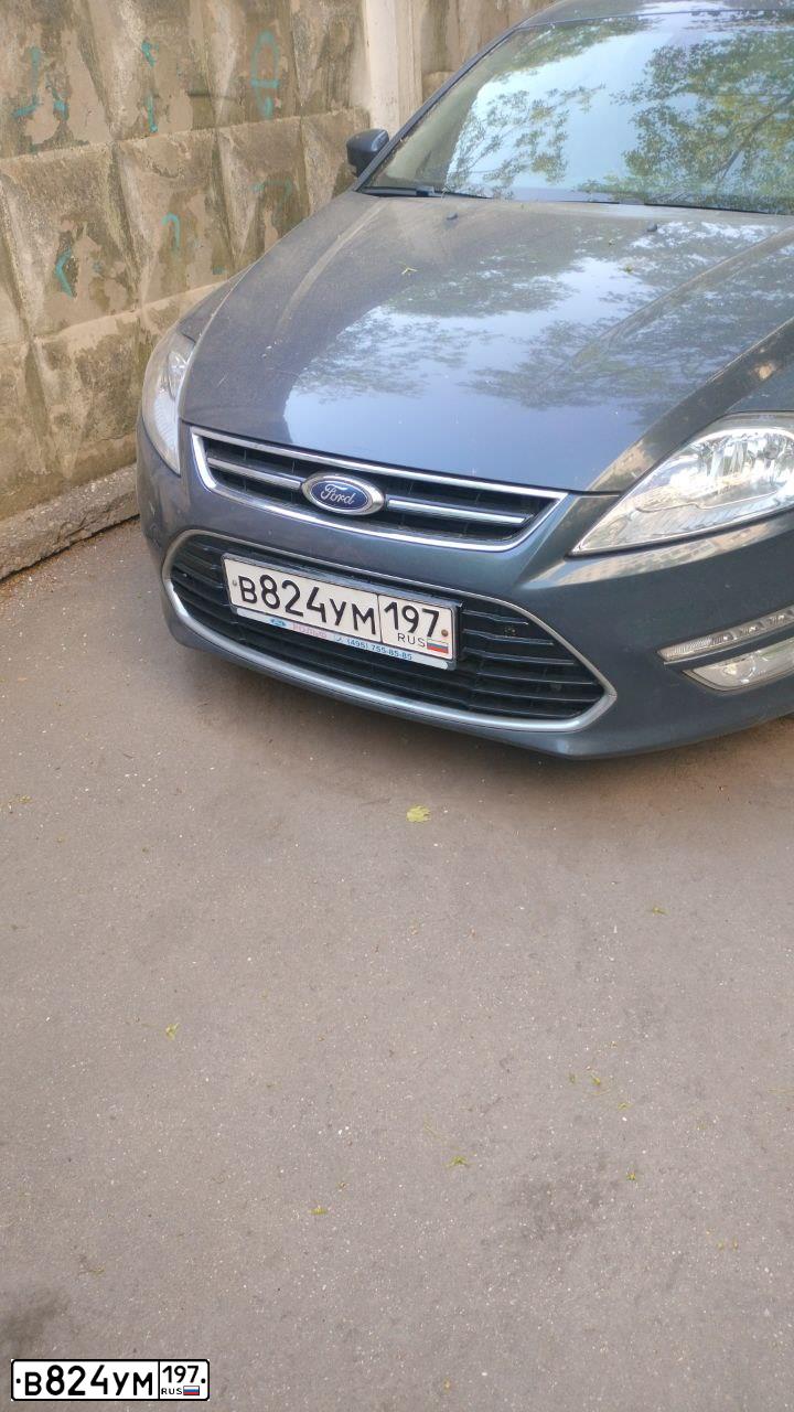 Фото автомобиля FORD MONDEO, 2012 — госномер В824УМ197. Цвет: СЕРЫЙ ТЕМНЫЙ