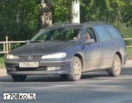 Фото автомобиля PEUGEOT 406, 2000 — госномер Т708КО96. Цвет: ТЕМНО-СИНИЙ