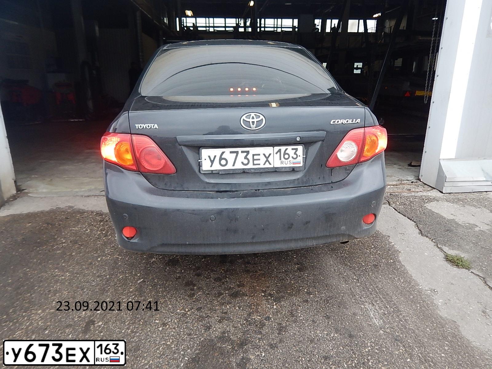Фото автомобиля TOYOTA COROLLA, 2008 — госномер Н358КТ134. Цвет: ЧЕРНЫЙ