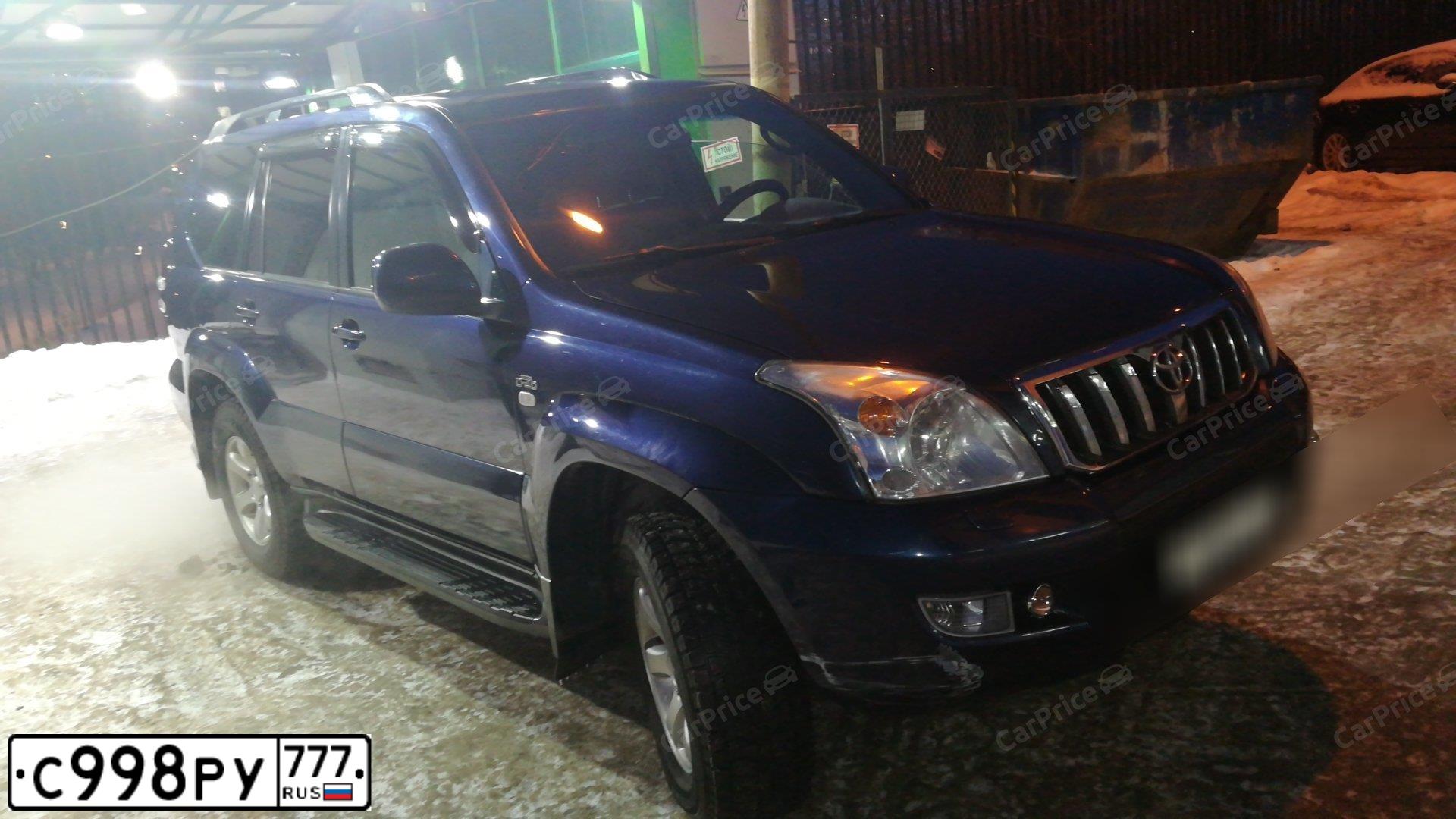 Фото автомобиля TOYOTA LANDCRUISER, 2005 — госномер А004ЕР199. Цвет: СИНИЙ
