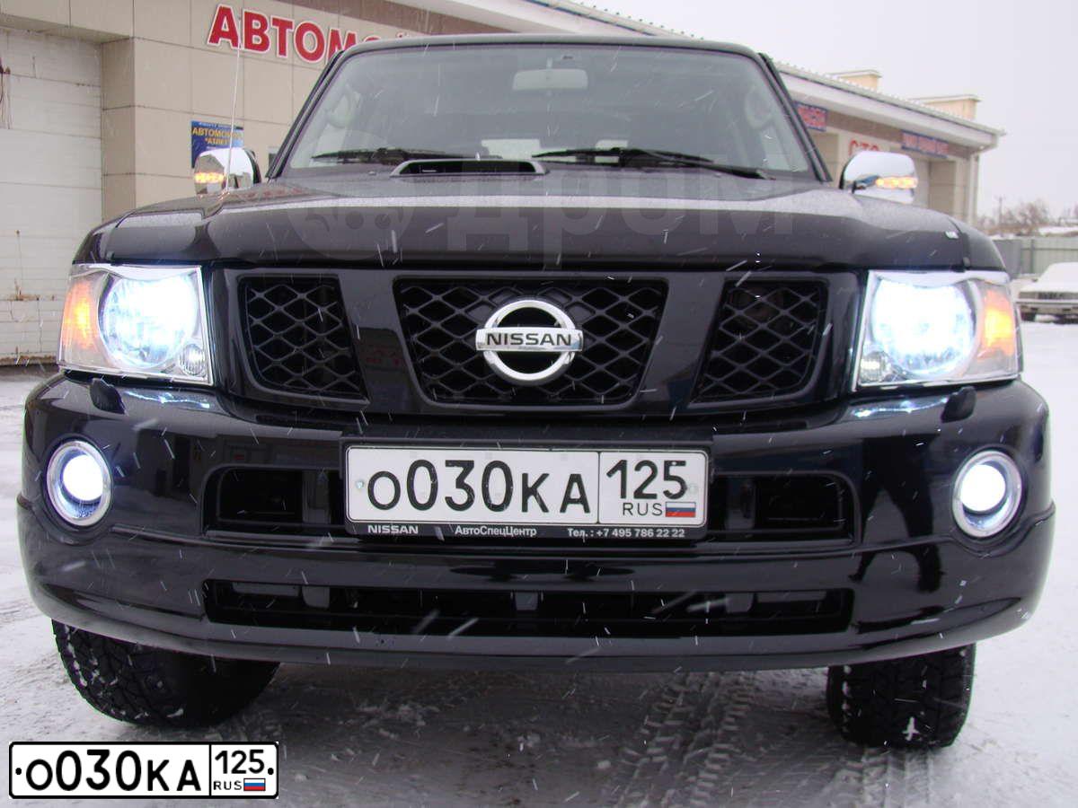 Фото автомобиля NISSAN PATROL, 2007 — госномер Е178ТС177. Цвет: ЧЕРНЫЙ