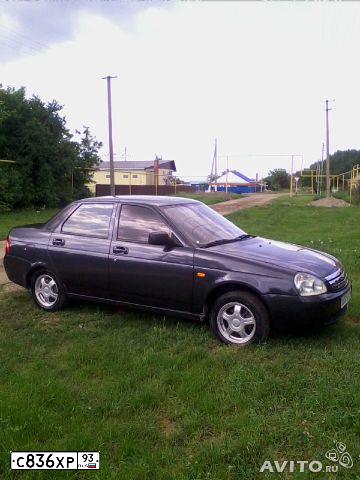 Фото автомобиля LADA 2170 PRIORA, 2008 — госномер С836ХР93. Цвет: СЕРЫЙ