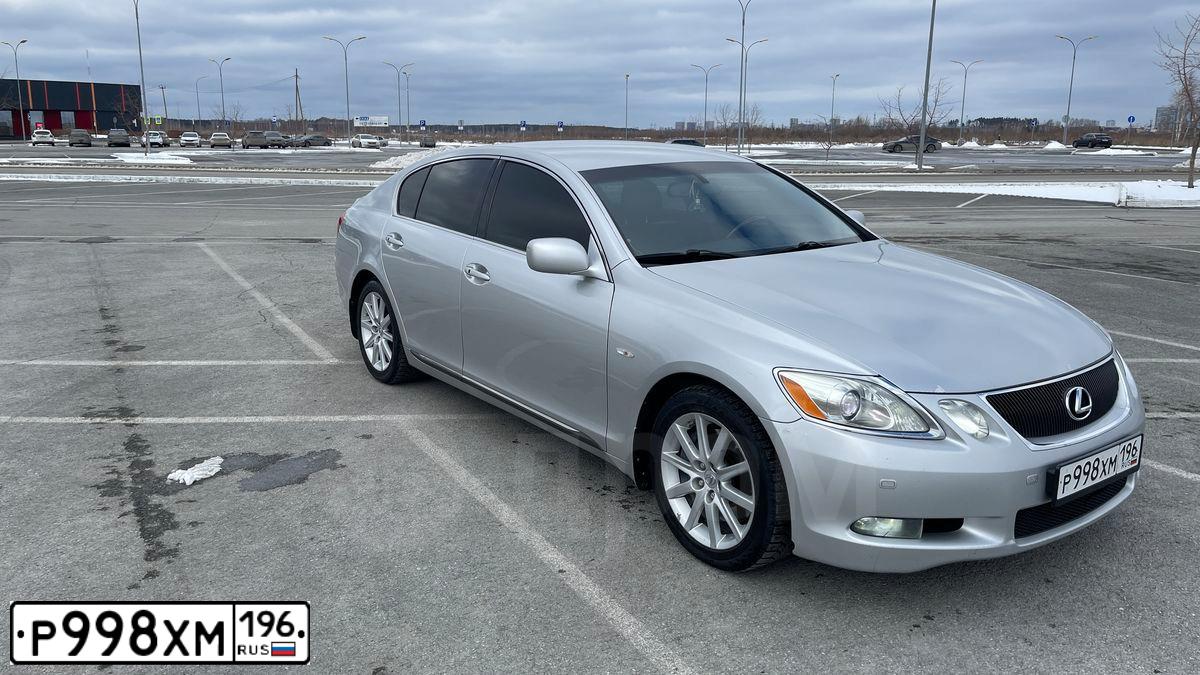 Фото автомобиля LEXUS GS, 2007 — госномер О002ОО102. Цвет: СВЕТЛО СЕРЫЙ
