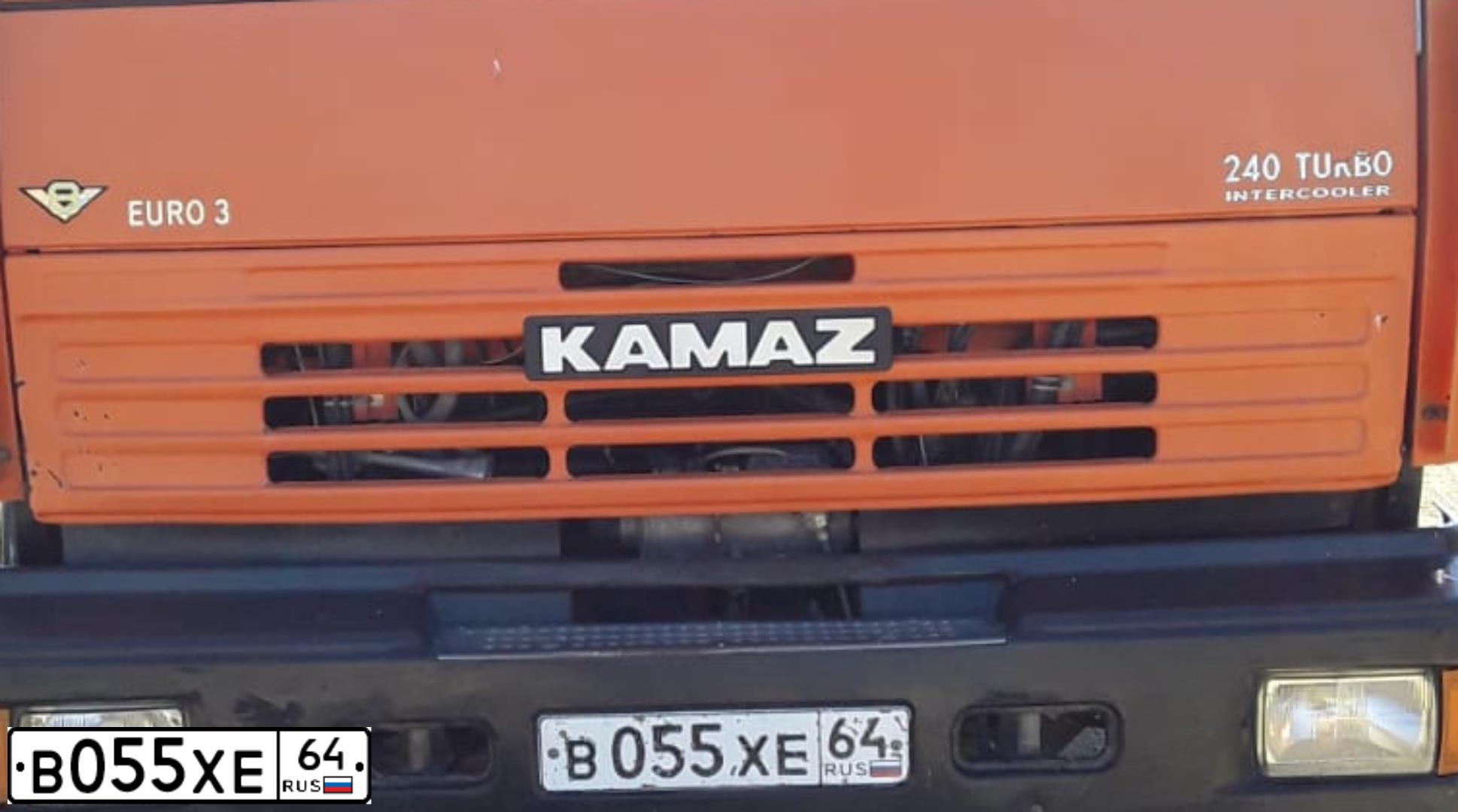 Фото автомобиля KAMAZ 65115 /6X4/, 2008 — госномер В937НС199. Цвет: ОРАНЖЕВЫЙ