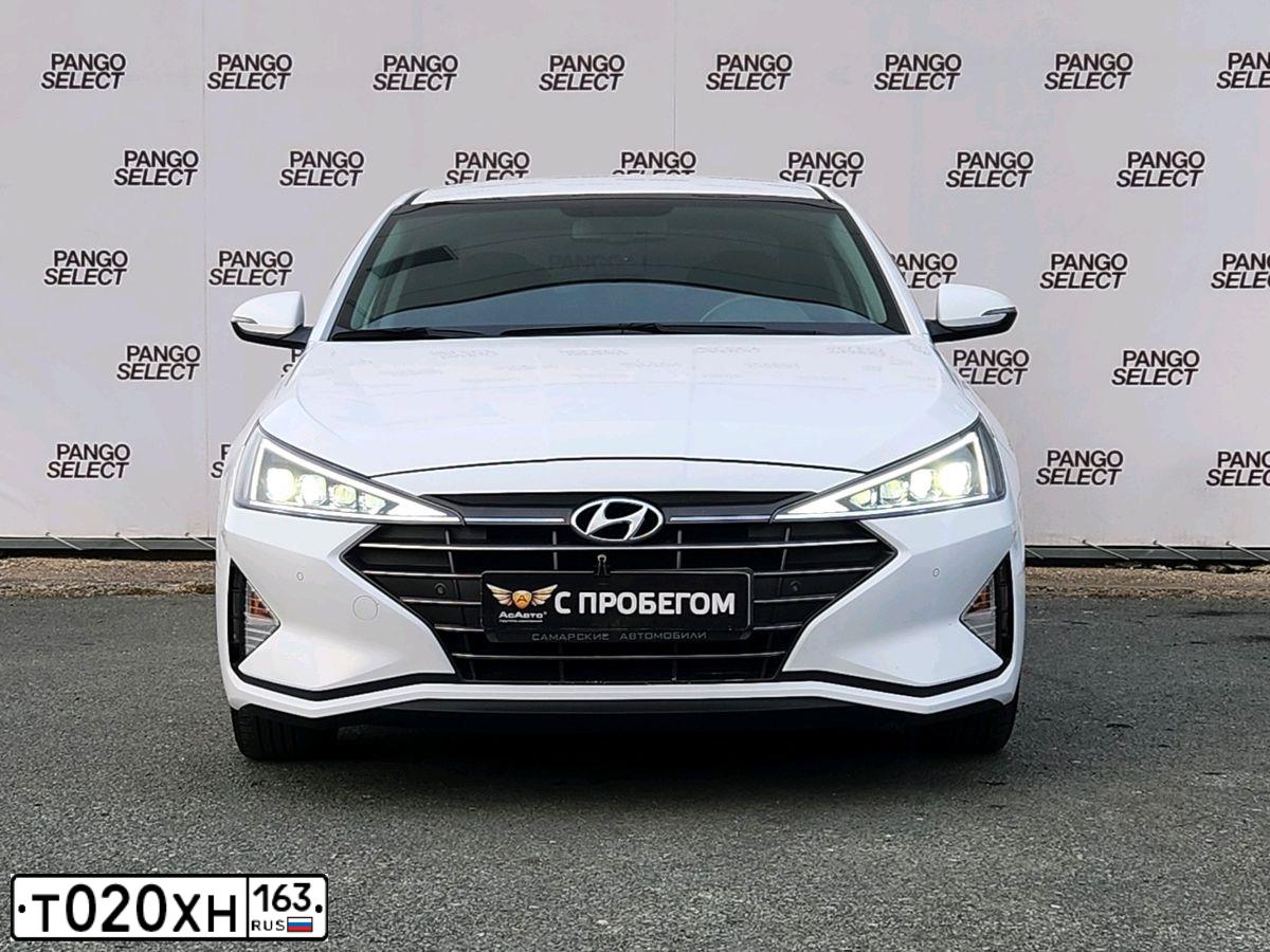 Фото автомобиля HYUNDAI ELANTRA, 2017 — госномер Н067РН716. Цвет: Белый