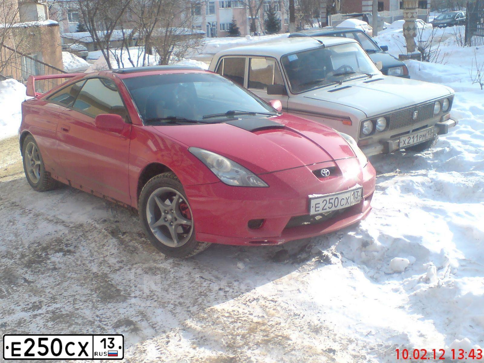 Фото автомобиля TOYOTA CELICA, 2003 — госномер Р179АМ790. Цвет: КРАСНЫЙ
