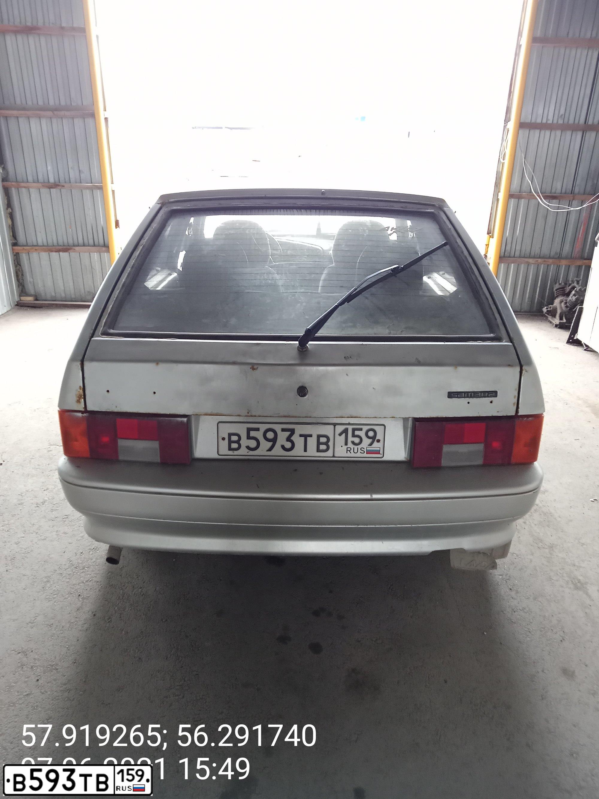 Фото автомобиля LADA 2114 SAMARA, 2006 — госномер В593ТВ159. Цвет: ИНЫЕ ЦВЕТА
