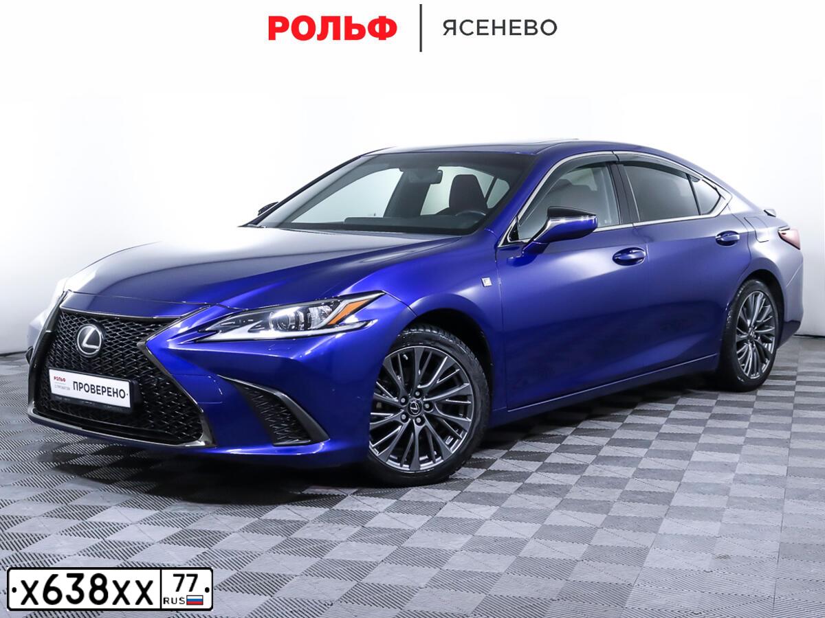 Фото автомобиля LEXUS ES, 2020 — госномер С848СС190. Цвет: синий