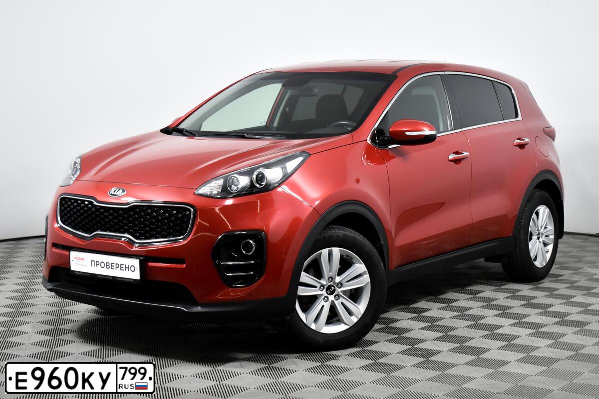 Фото автомобиля KIA SPORTAGE, 2018 — госномер Х062НХ67. Цвет: Красный
