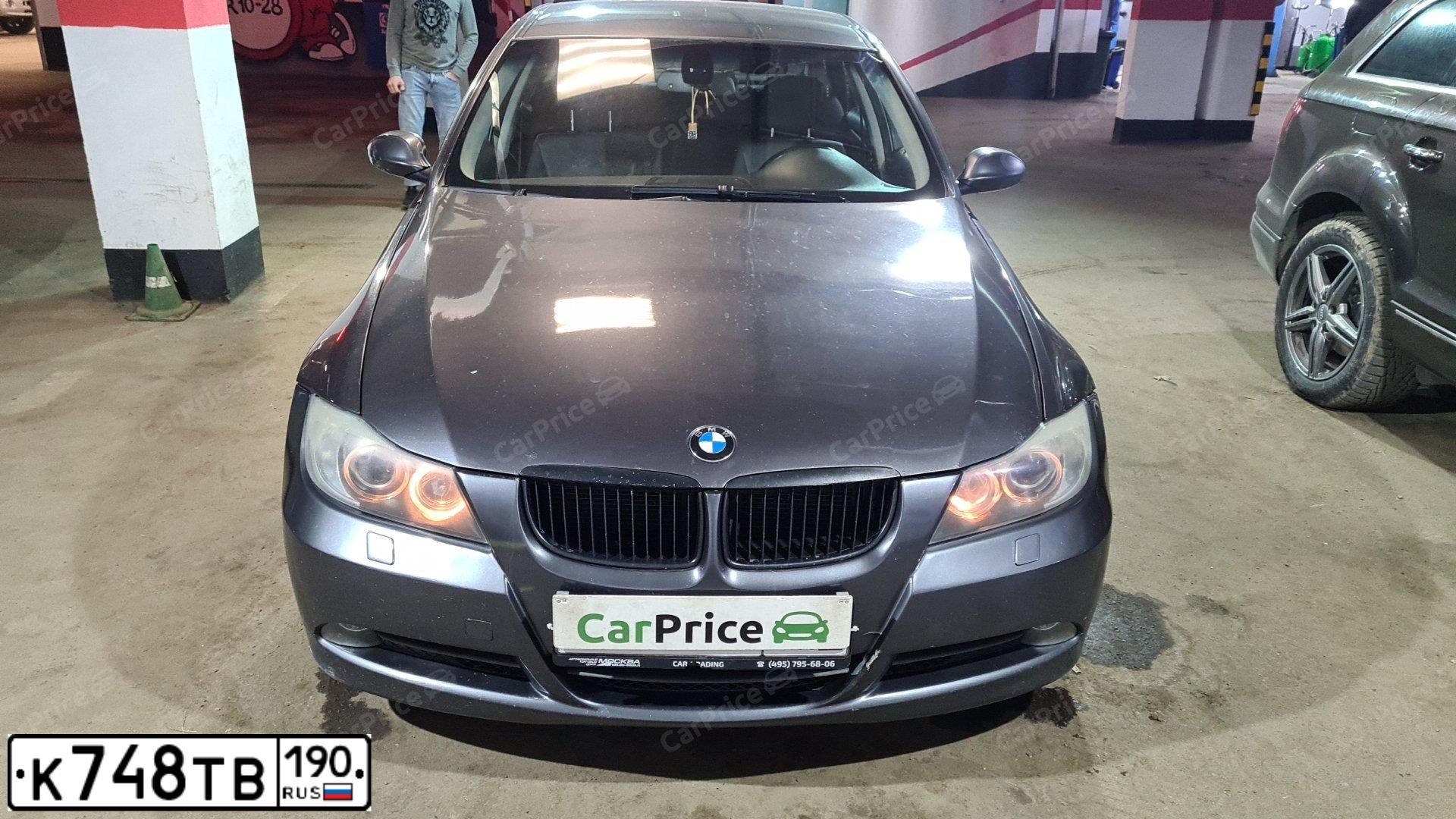 Фото автомобиля BMW SERIE 3, 2006 — госномер К748ТВ190. Цвет: СЕРЫЙ ТЕМНЫЙ