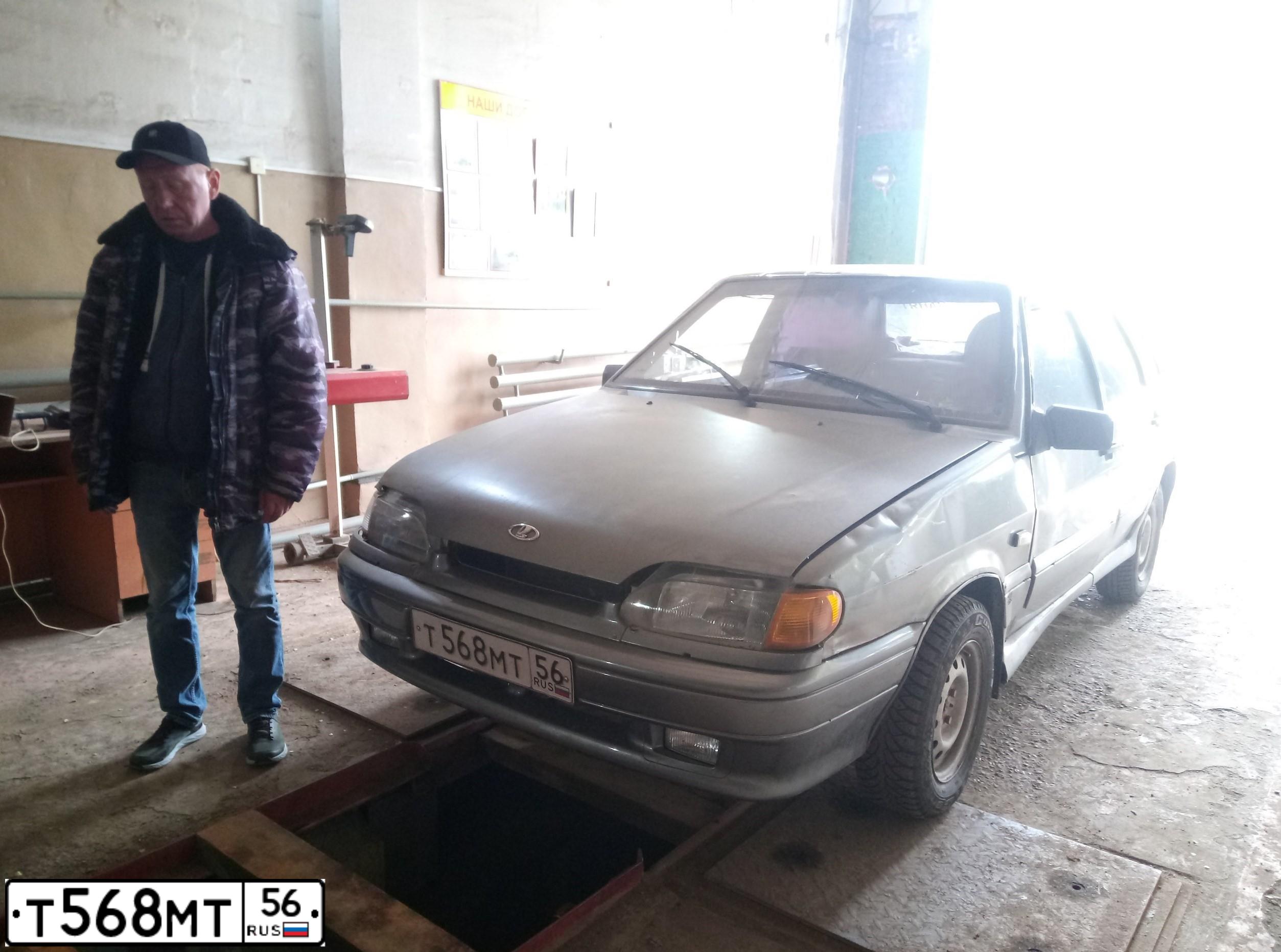 Фото автомобиля LADA 2115 SAMARA, 2006 — госномер Т568МТ56. Цвет: средний серо-зеленый металлик