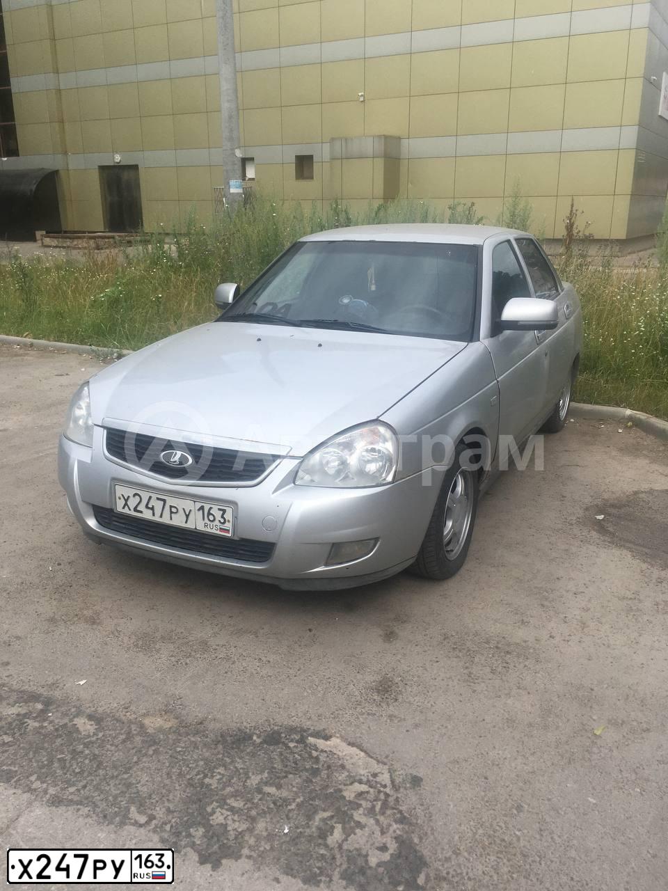 Фото автомобиля ВАЗ 210703 LADA PRIORA, 2007 — госномер У574ВМ716. Цвет: серебристый