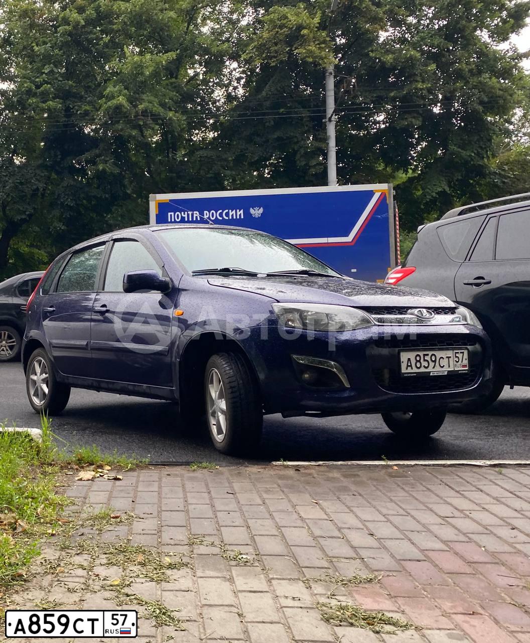 Фото автомобиля LADA 2192 KALINA, 2013 — госномер Х131ХТ180. Цвет: синий