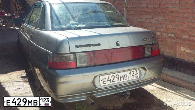 Фото автомобиля LADA 2110, 2005 — госномер Е429МВ123. Цвет: СРЕДНИЙ СЕРО-ЗЕЛЕНЫЙ МЕТ