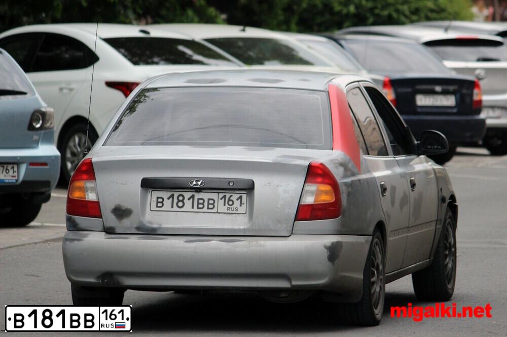 Фото автомобиля TAGAZ ACCENT, 2005 — госномер Х643НК761. Цвет: Серебристый