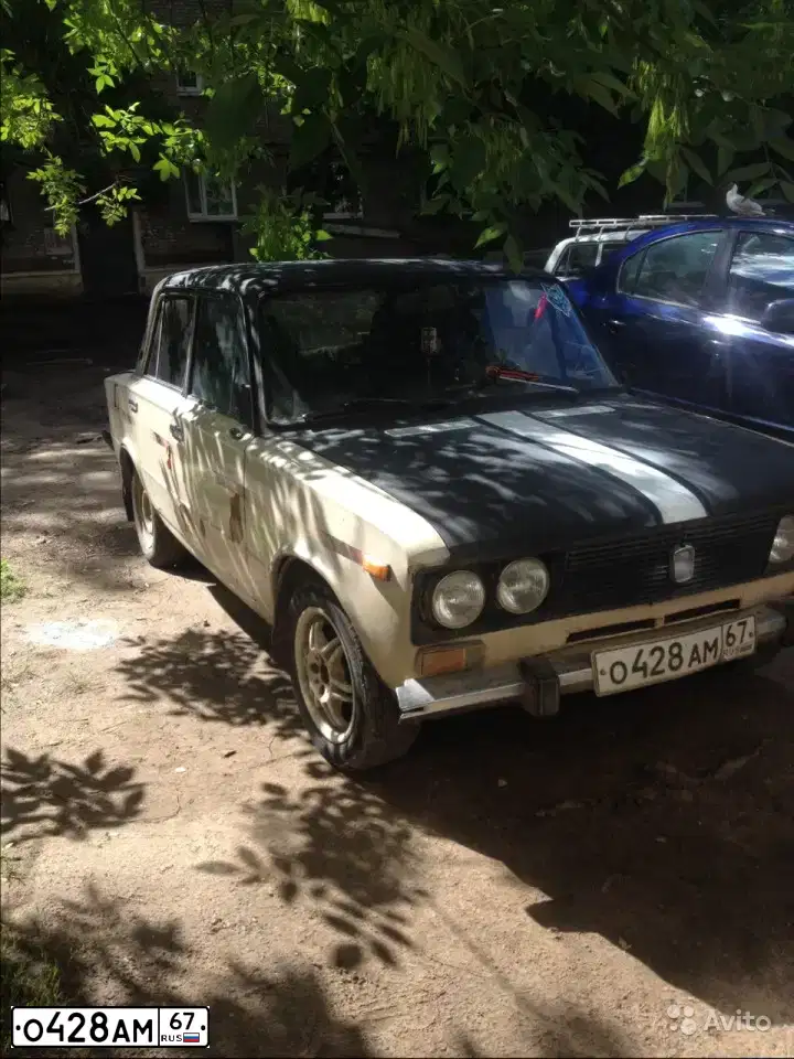 Фото автомобиля LADA 2106, 1975 — госномер О428АМ67. Цвет: БЕЖЕВЫЙ