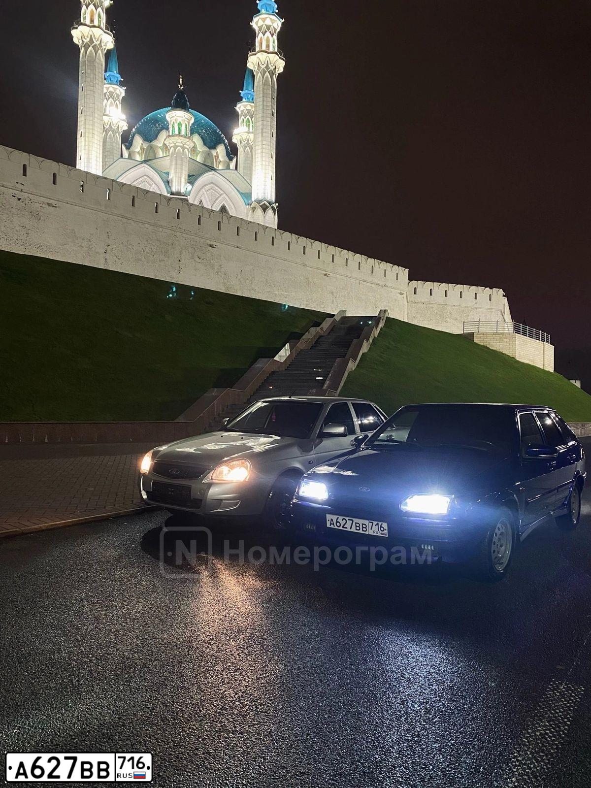 Фото автомобиля LADA 2114 SAMARA, 2010 — госномер А627ВВ716. Цвет: синий