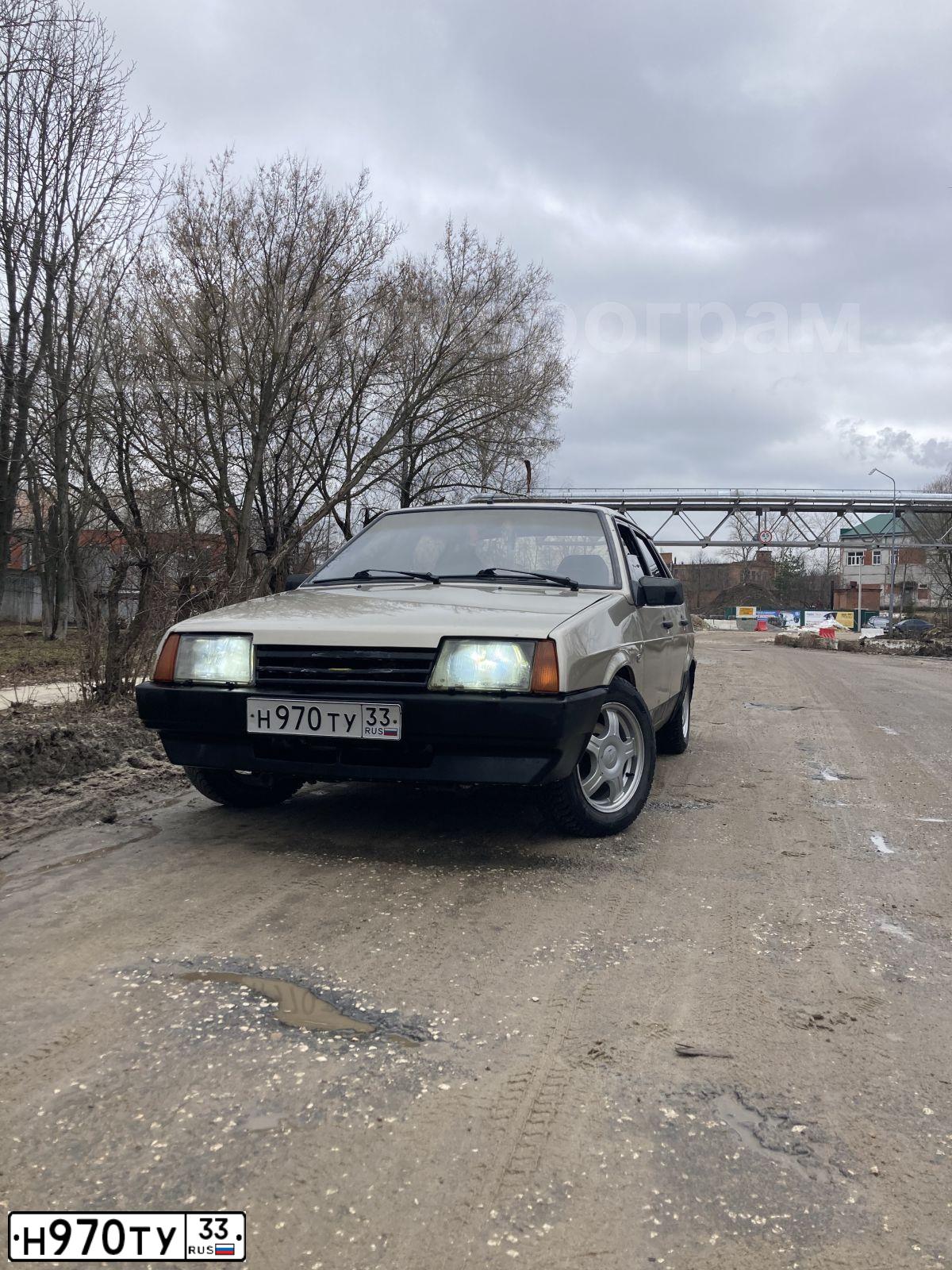 Фото автомобиля LADA 21099, 1997 — госномер Н970ТУ33. Цвет: ЗОЛОТОЙ МЕТАЛЛИК