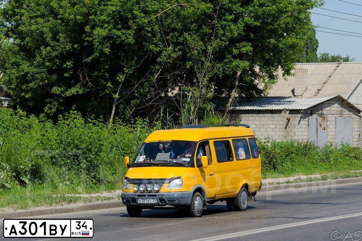 Фото автомобиля GAZ 3221 EL, 2005 — госномер А301ВУ34. Цвет: ЖЕЛТЫЙ