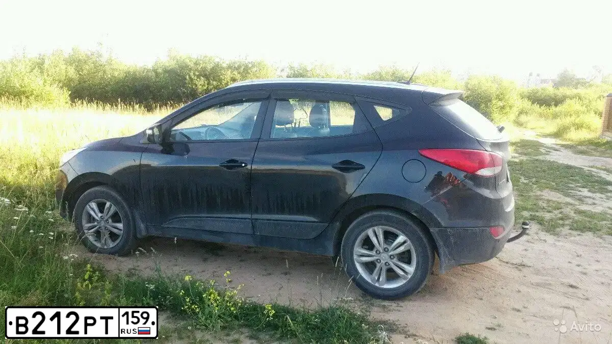 Фото автомобиля HYUNDAI IX35, 2012 — госномер В212РТ159. Цвет: ЧЕРНЫЙ