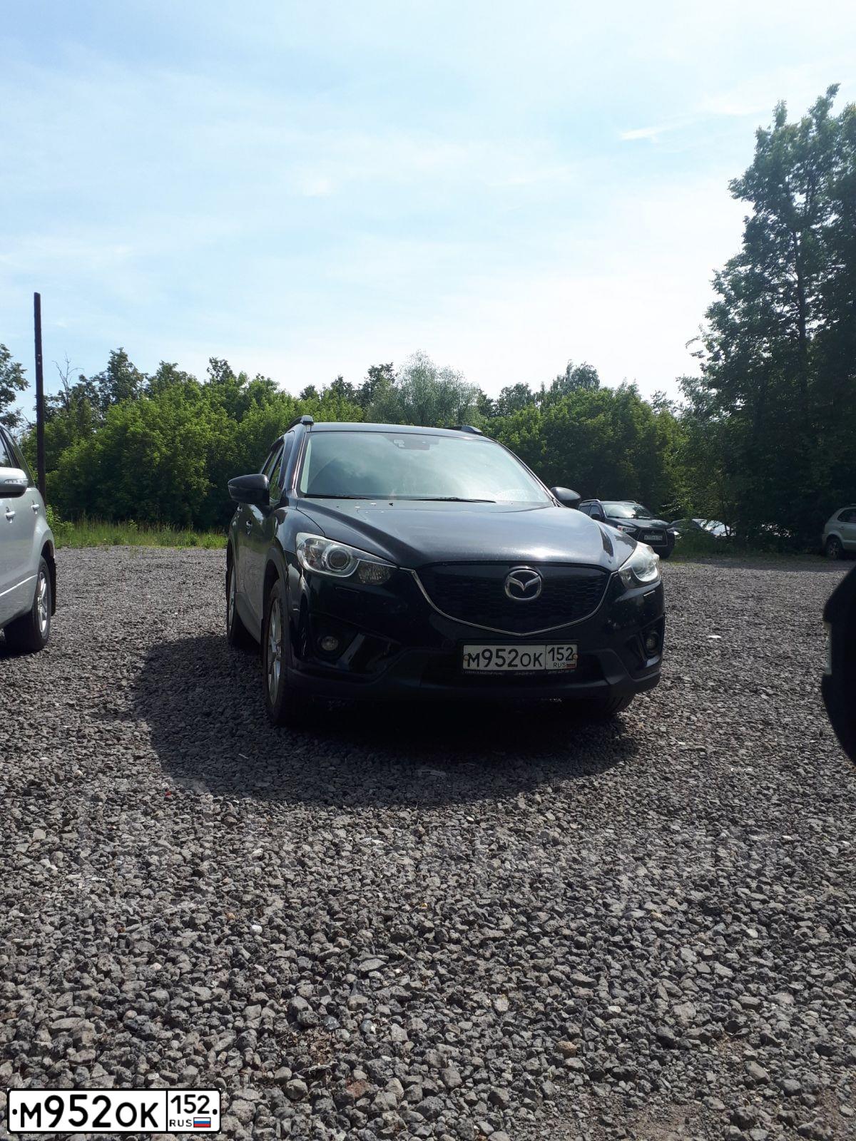 Фото автомобиля MAZDA CX-5, 2013 — госномер М952ОК152. Цвет: ЧЕРНЫЙ