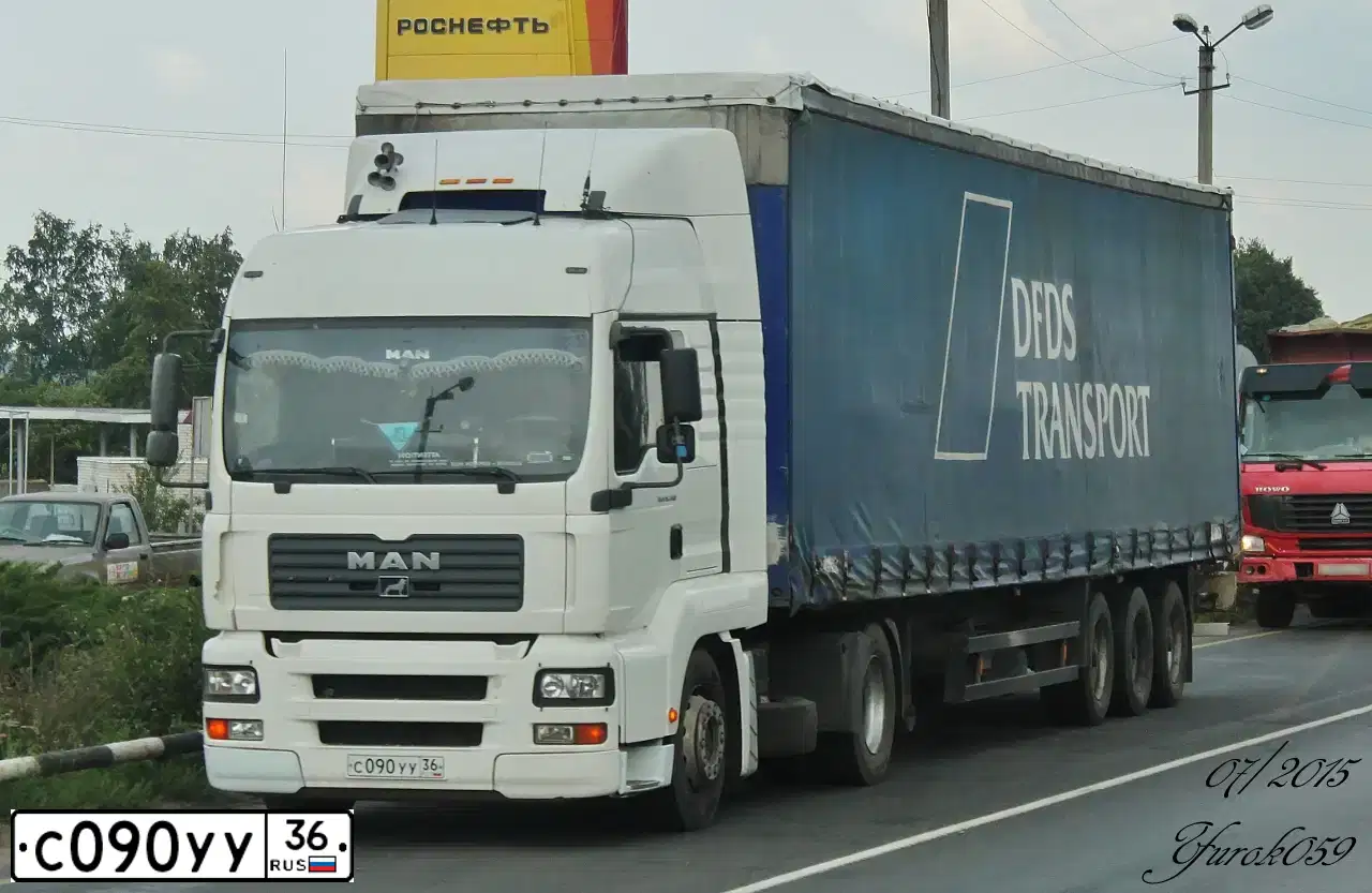 Фото автомобиля MAN TGA 18.XXX /4X2/, 2007 — госномер С175МЕ190. Цвет: Белый