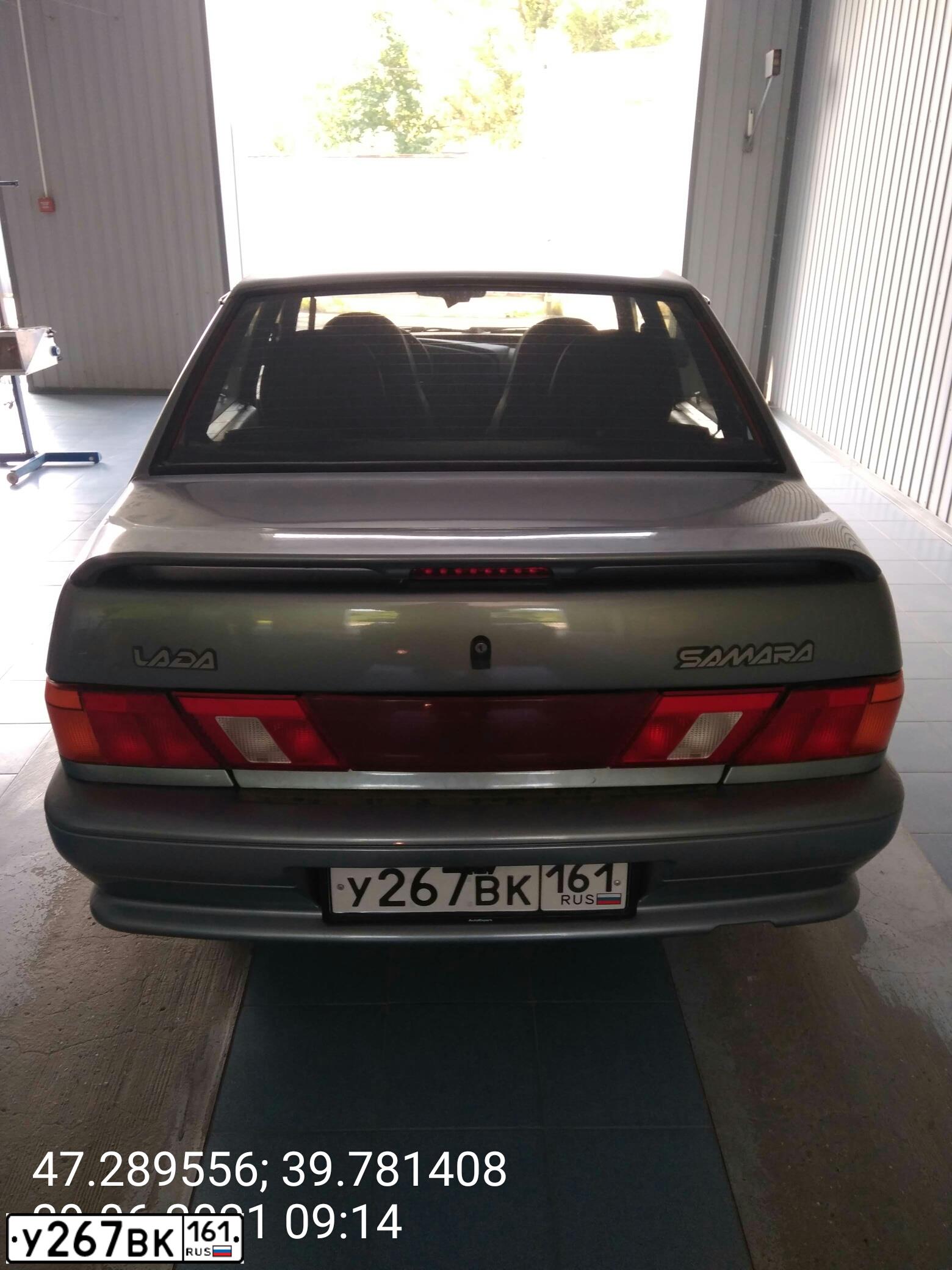 Фото автомобиля LADA 2115 SAMARA, 2008 — госномер У267ВК161. Цвет: СР.СЕРО-ЗЕЛЕНЫЙ МЕТ.