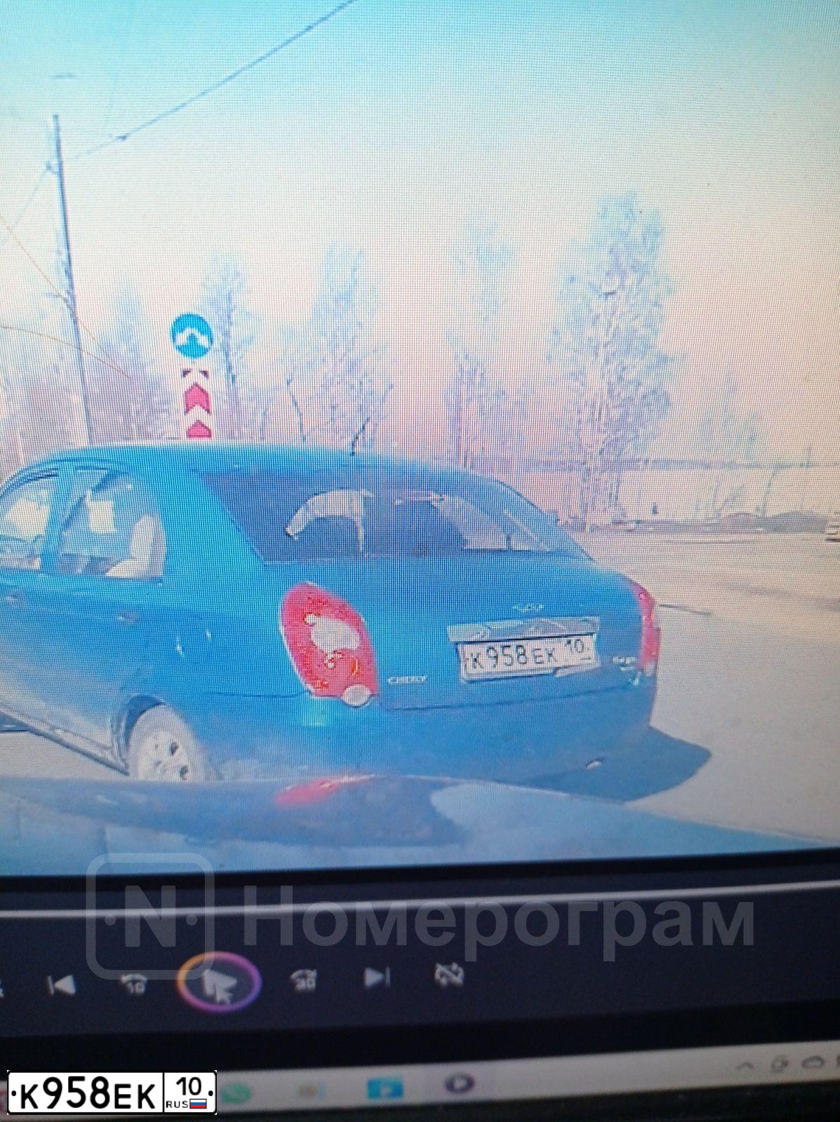 Фото автомобиля CHERY QQ6 S21, 2008 — госномер К958ЕК10. Цвет: синий