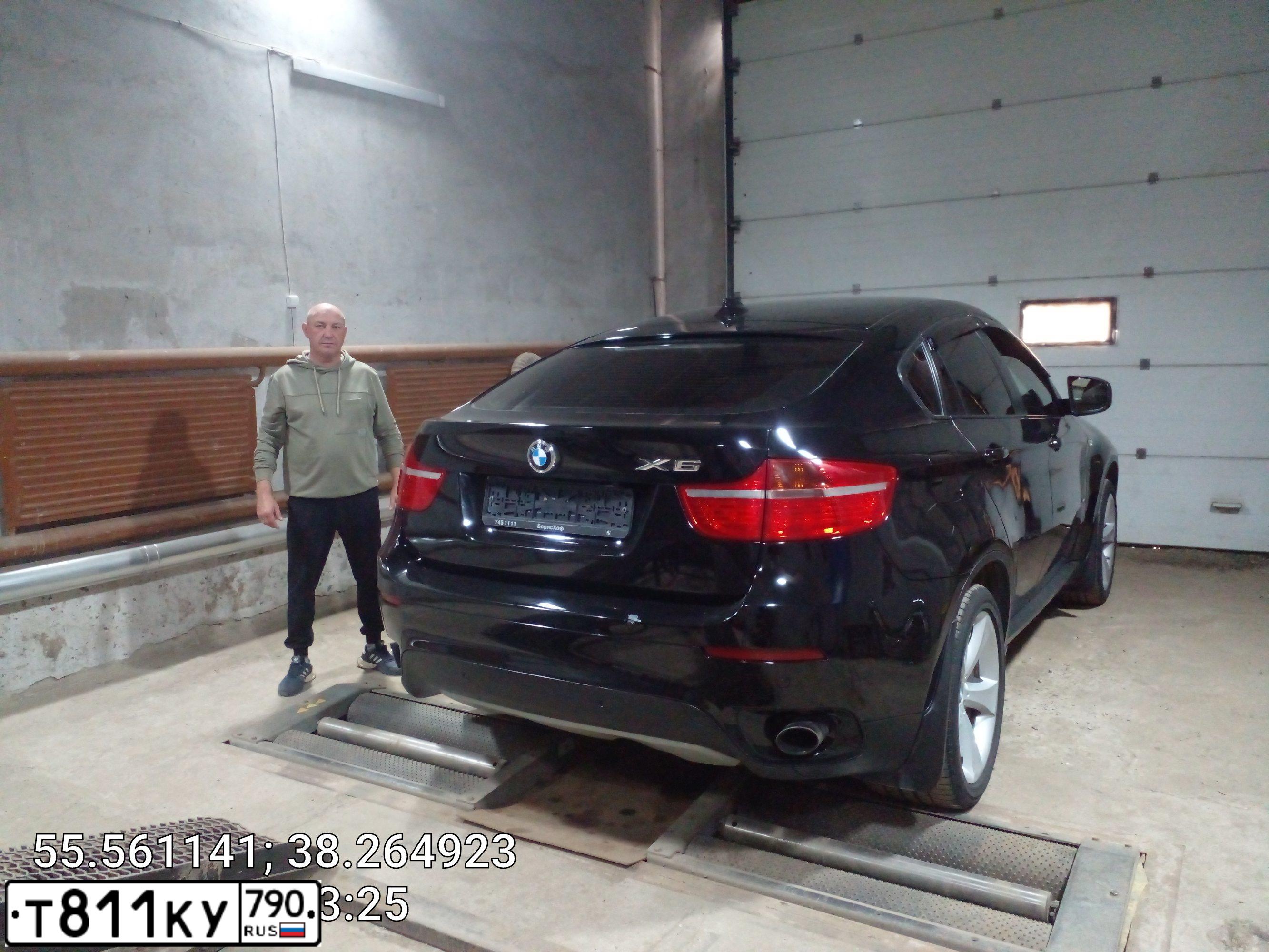 Фото автомобиля BMW X6, 2008 — госномер Х804УР790. Цвет: ЧЕРНЫЙ