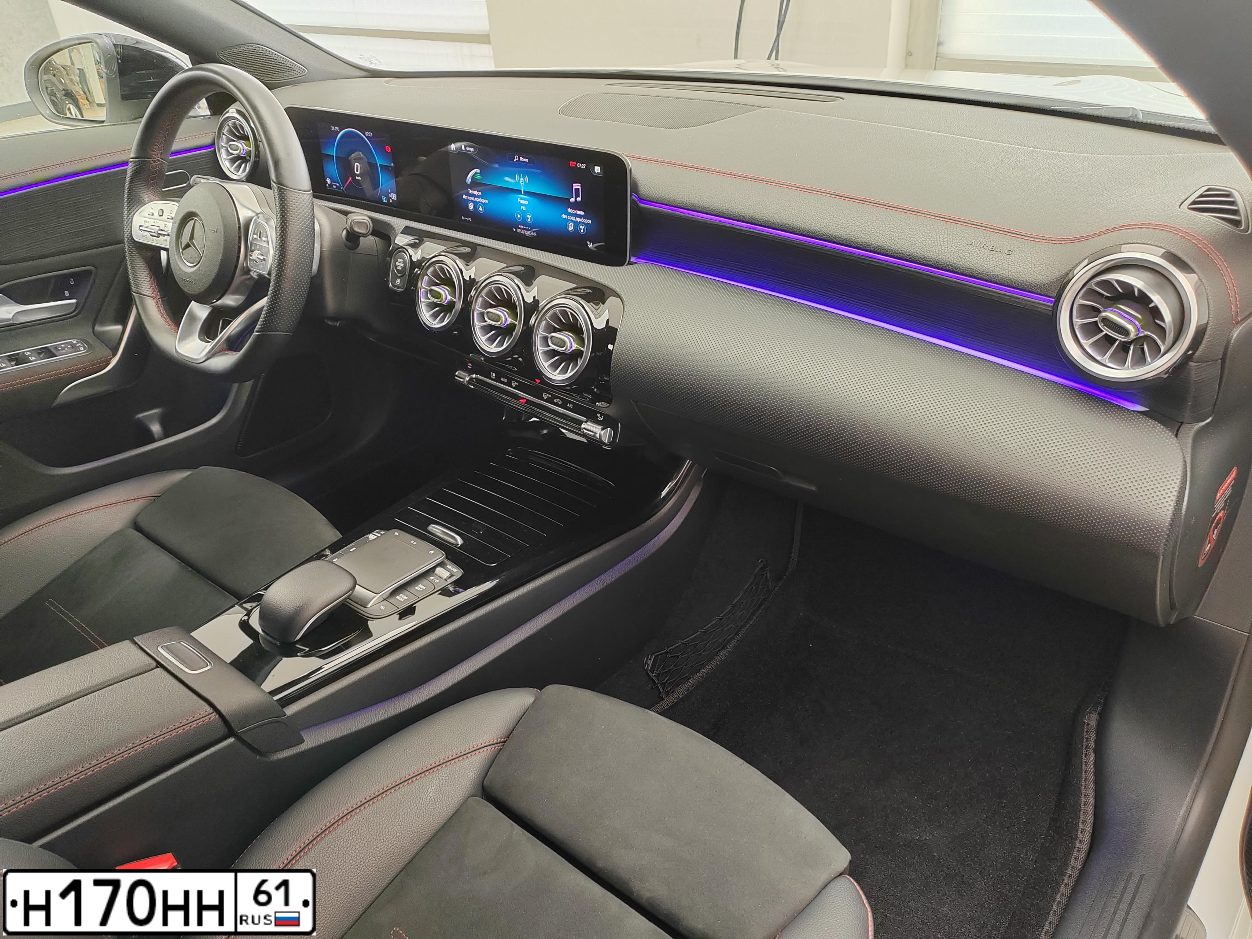 Фото автомобиля MERCEDES CLA-KLASSE, 2020 — госномер Х675ОМ763. Цвет: Белый