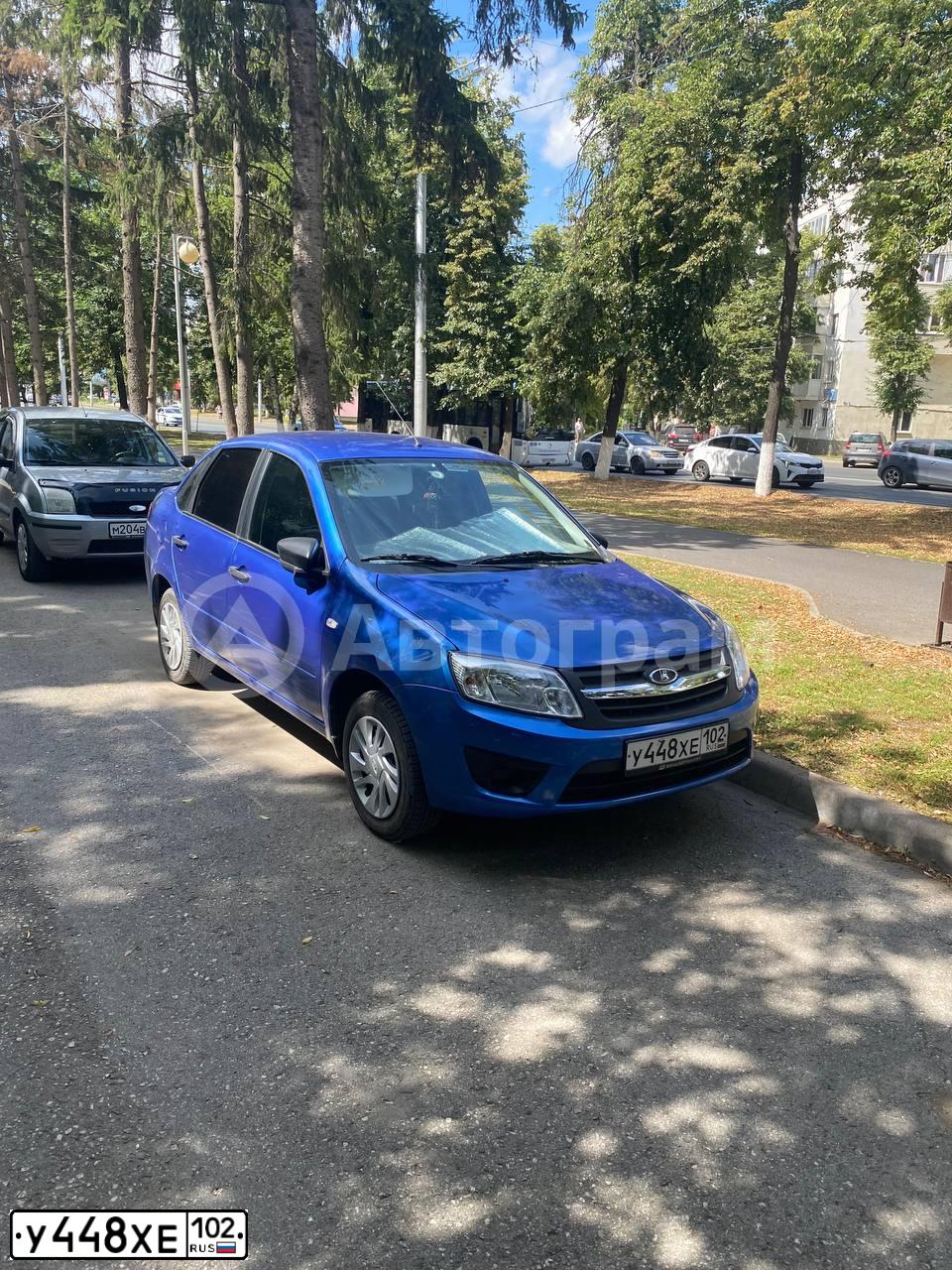 Фото автомобиля LADA 2190 GRANTA, 2018. Цвет: ЯРКО-СИНИЙ