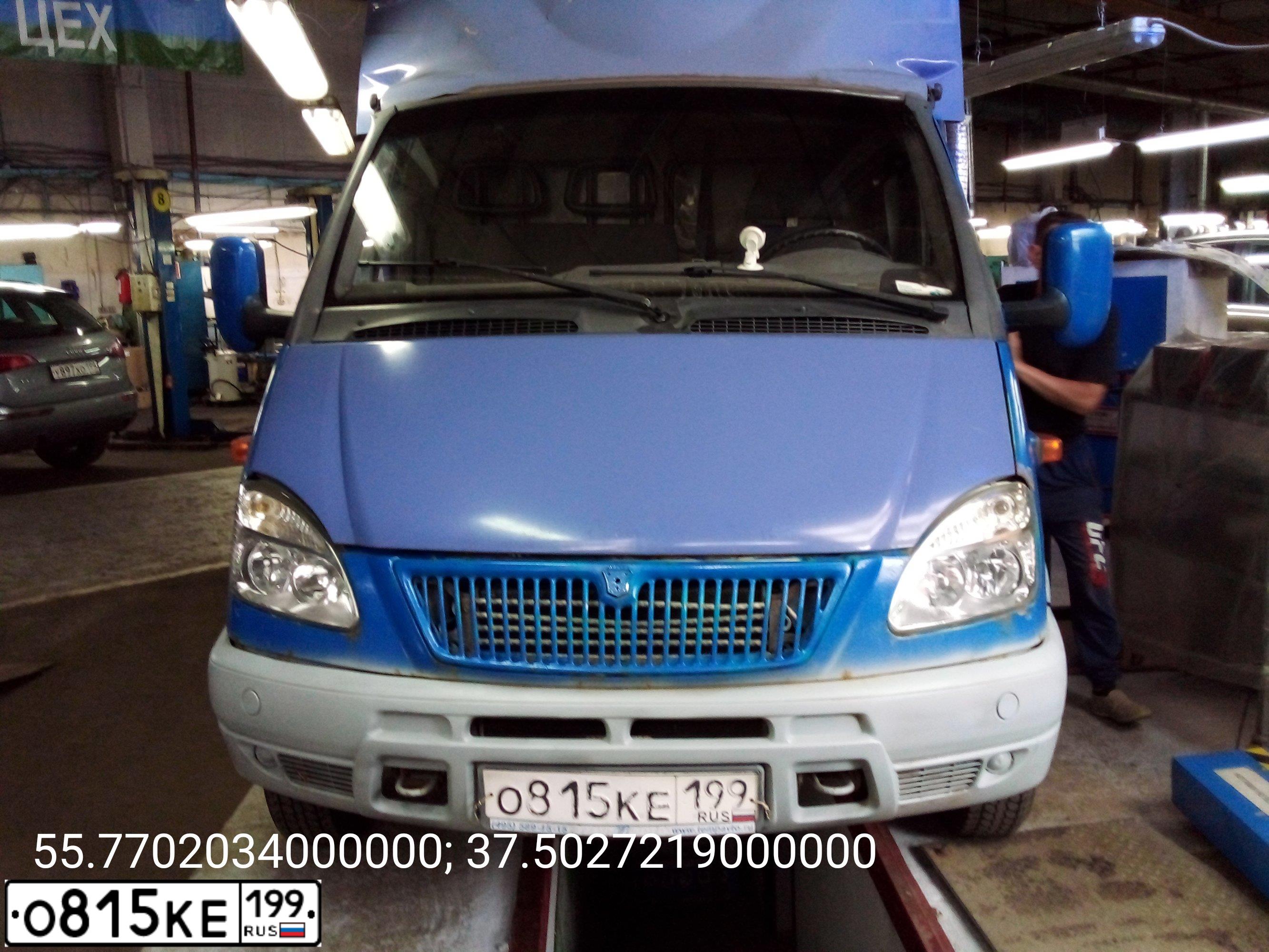 Фото автомобиля GAZ 3302 EL, 2008 — госномер Т821РВ152. Цвет: синий