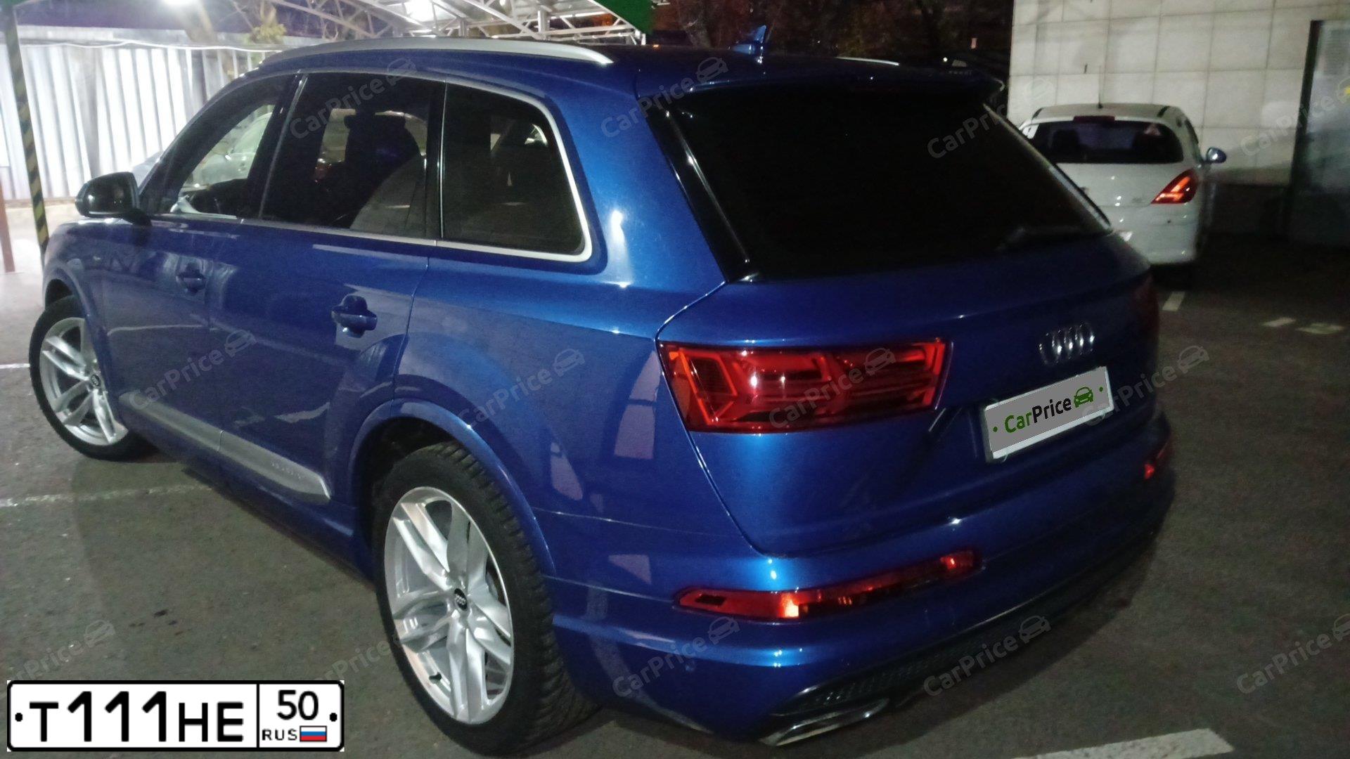 Фото автомобиля AUDI Q7, 2016 — госномер О348ОТ790. Цвет: СИНИЙ ЯРКИЙ