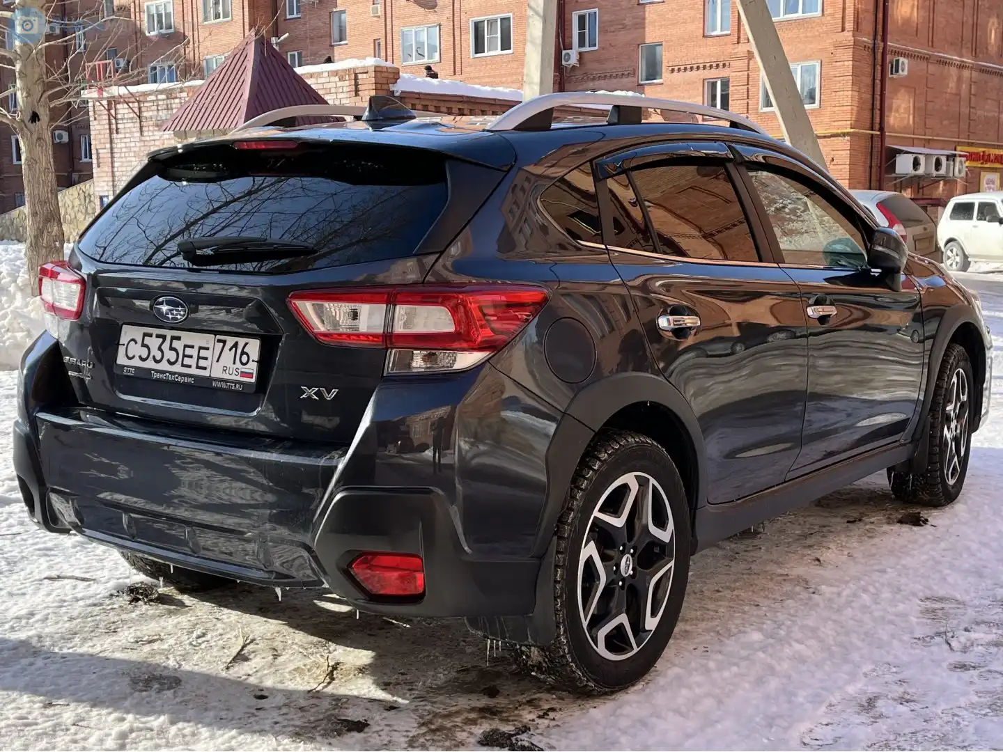 Фото автомобиля SUBARU IMPREZA, 2018 — госномер В303ЕМ716. Цвет: ТЕМНО-СЕРЫЙ