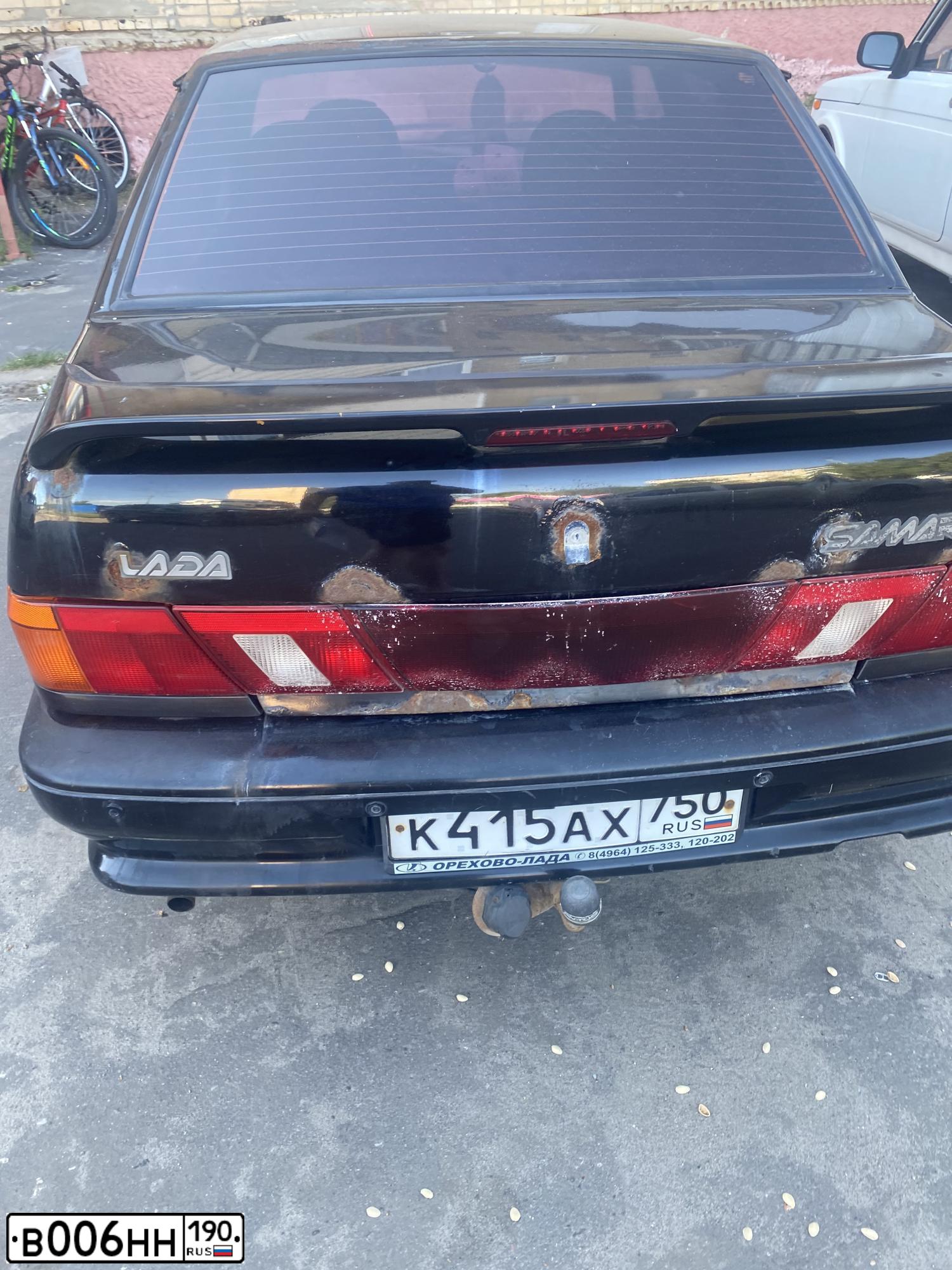 Фото автомобиля LADA 2115 SAMARA, 2008 — госномер К415АХ750. Цвет: ЗЕЛЕНЫЙ ТЕМНЫЙ