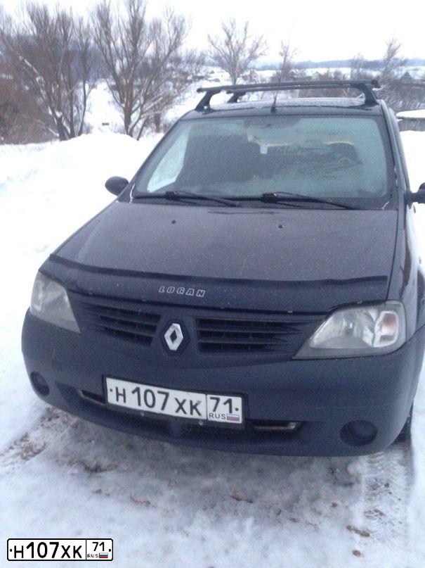 Фото автомобиля RENAULT LOGAN, 2008 — госномер С856УЕ57. Цвет: ТЕМНО-СЕРЫЙ