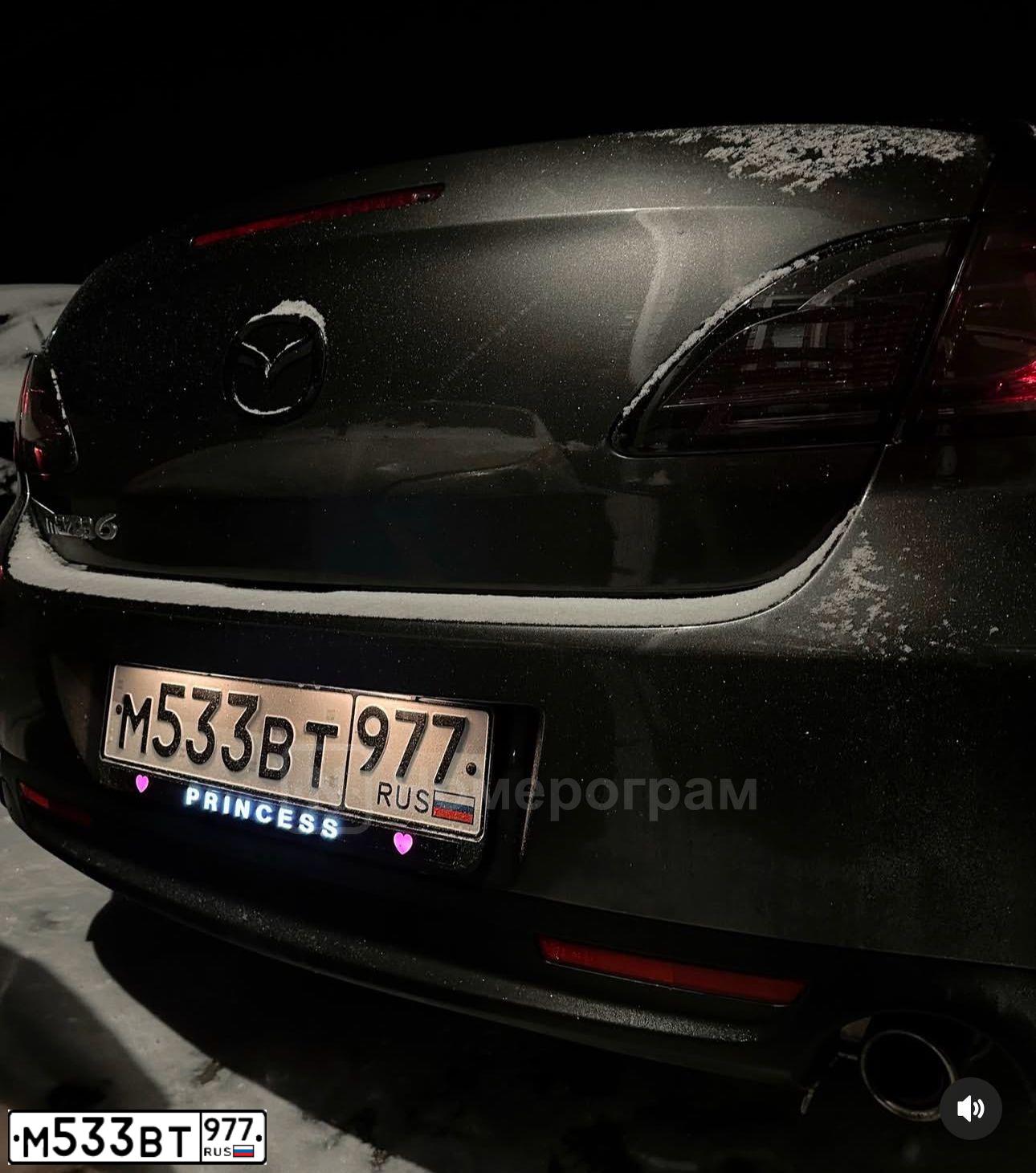 Фото автомобиля MAZDA 6, 2011 — госномер М533ВТ977. Цвет: СЕРЫЙ