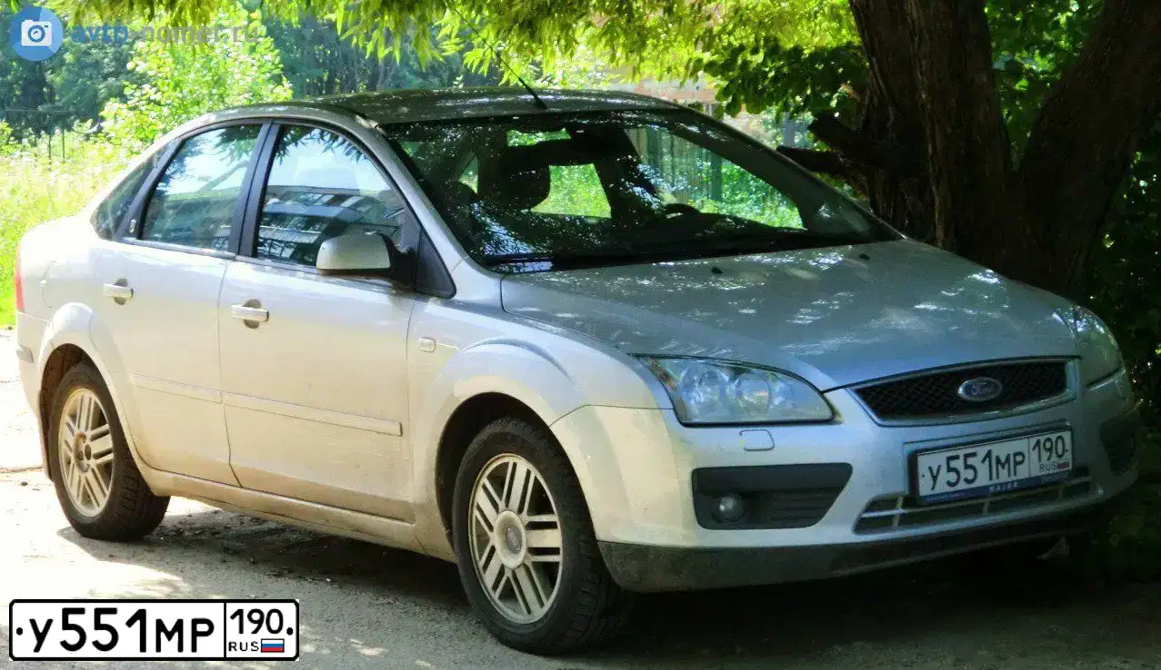 Фото автомобиля FORD FOCUS, 2006 — госномер В067СА161. Цвет: Серебристый
